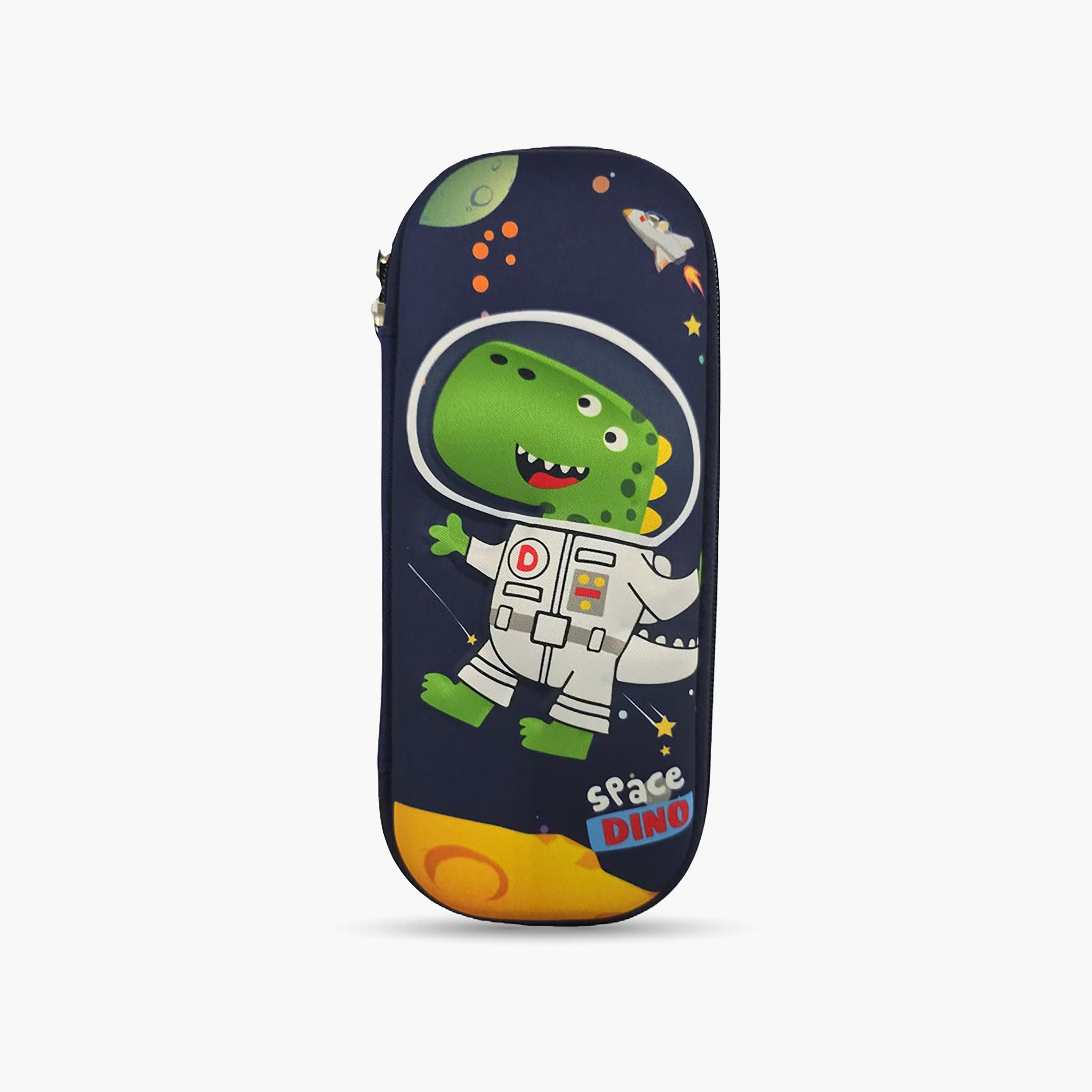 مقلمة بسحاب برسمة ديناصور الفضاء من كوكوبي - EVC-school-stationery-pencilcases-image-1