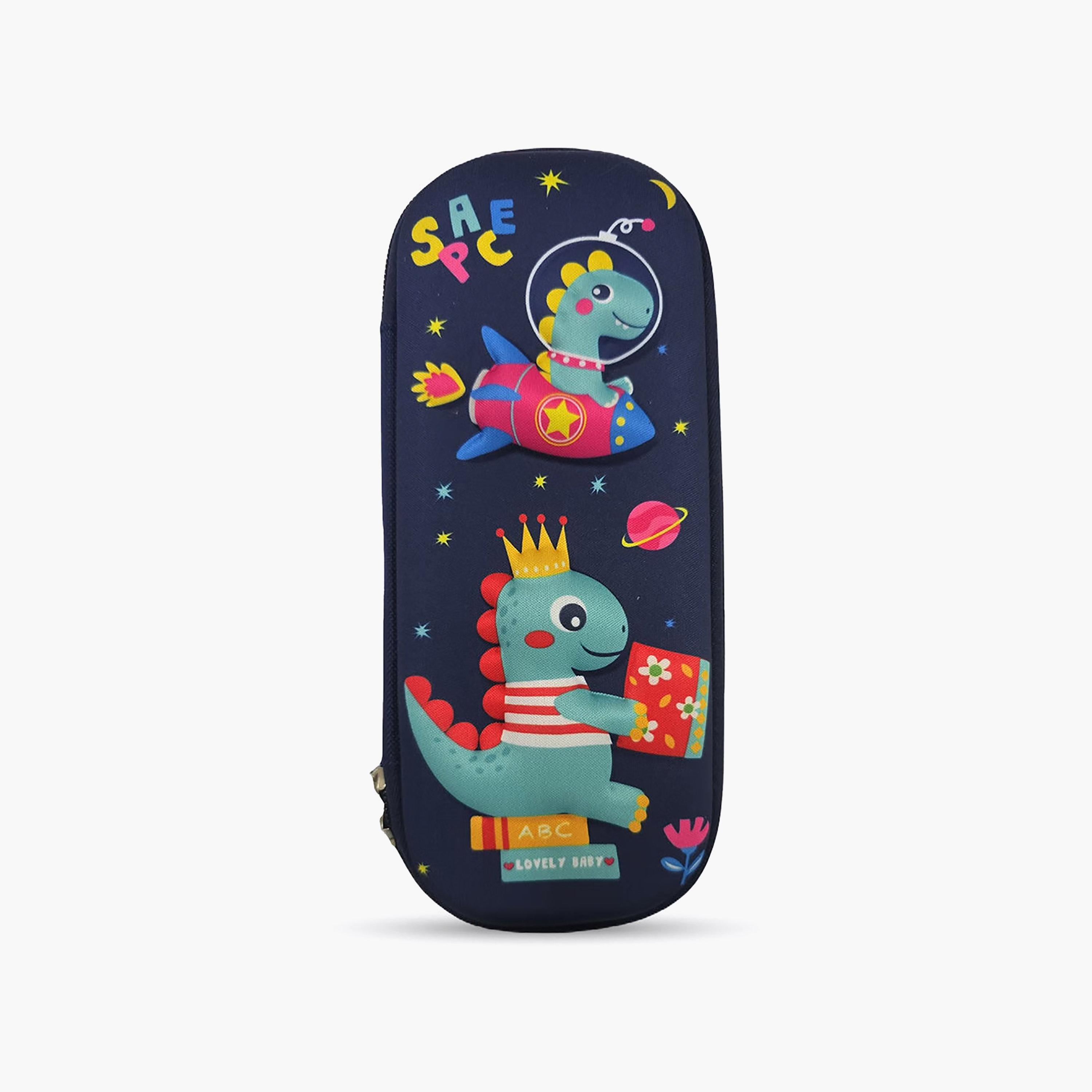 Cocobee Dino in Space Pencil Case with Zip Closure - EVC-school-stationery-pencilcases-image-1