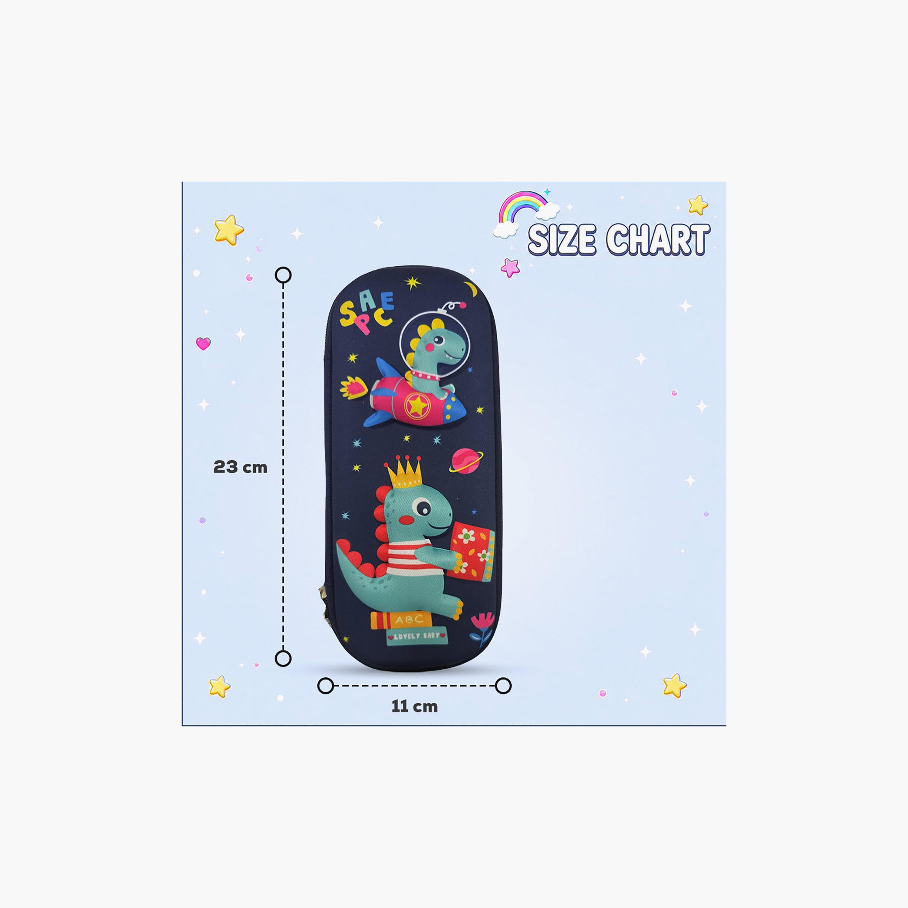 Cocobee Dino in Space Pencil Case with Zip Closure - EVC-school-stationery-pencilcases-image-5
