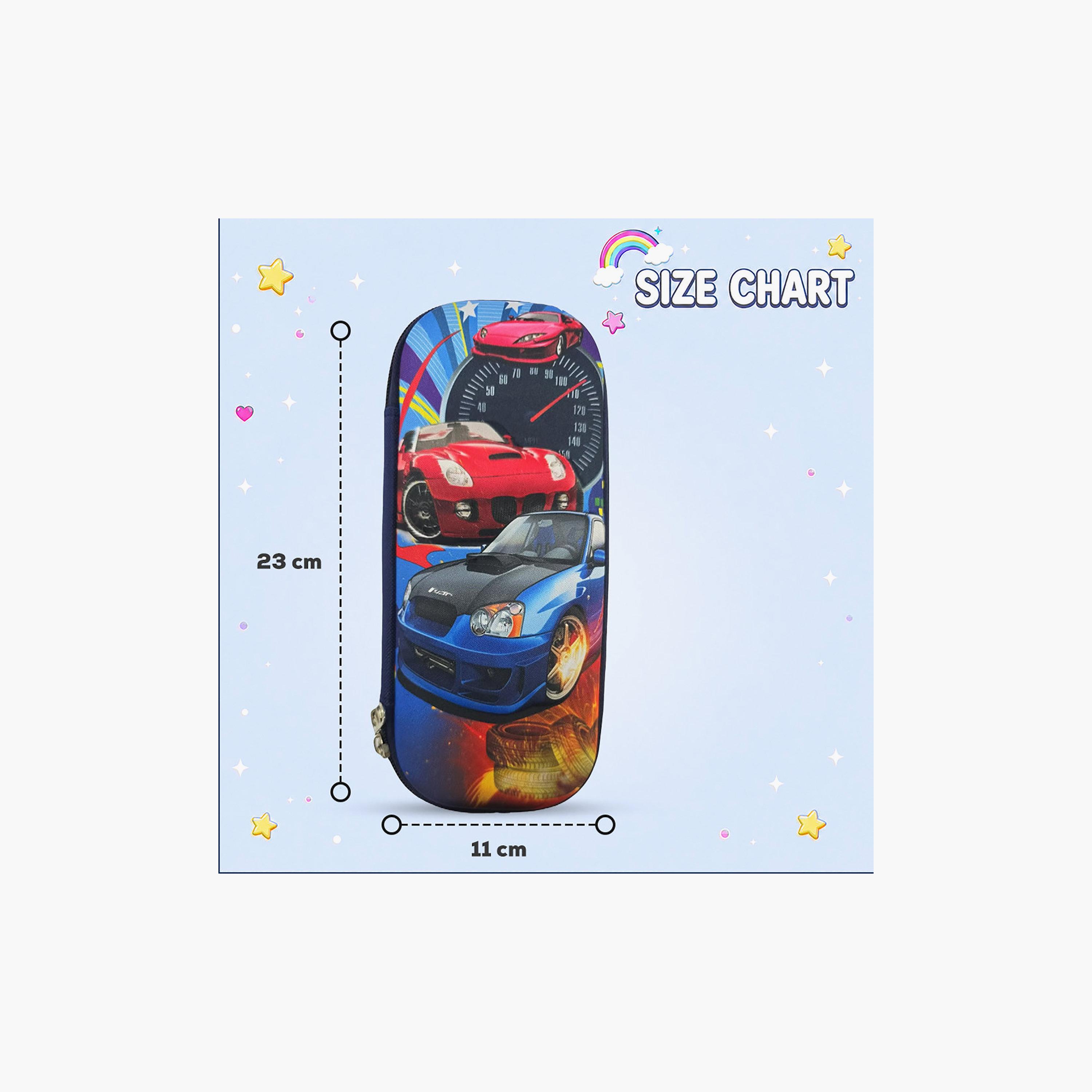 مقلمة بسحاب برسمة سيارات من كوكوبي - EVC-school-stationery-pencilcases-image-5