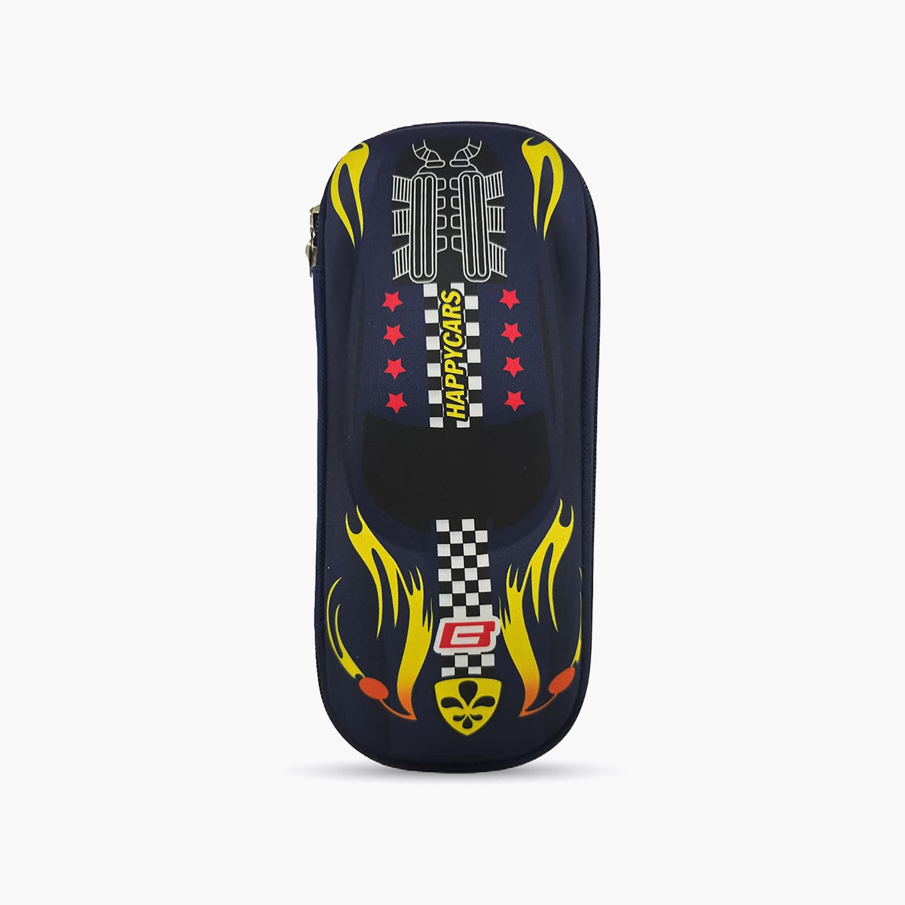 مقلمة بسحاب برسمة السيارات السعيدة من كوكوبي - EVC-school-stationery-pencilcases-image-1