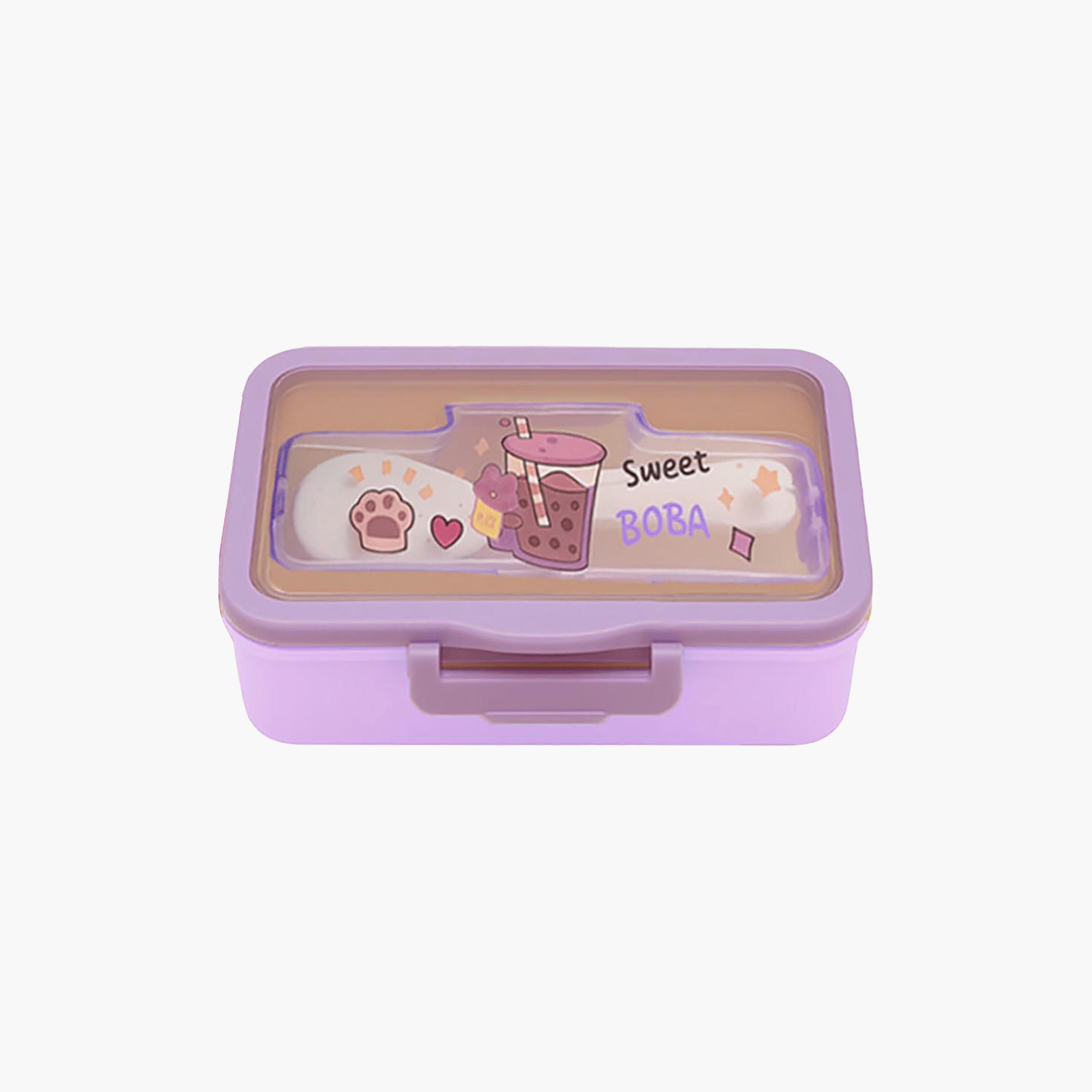 Star Babies Plain 3-Piece Insulated Lunch Bag Set for Girls 5-8 Yrs with Lunch Box & Cutlery-school-lunchessentials-sets-image-5