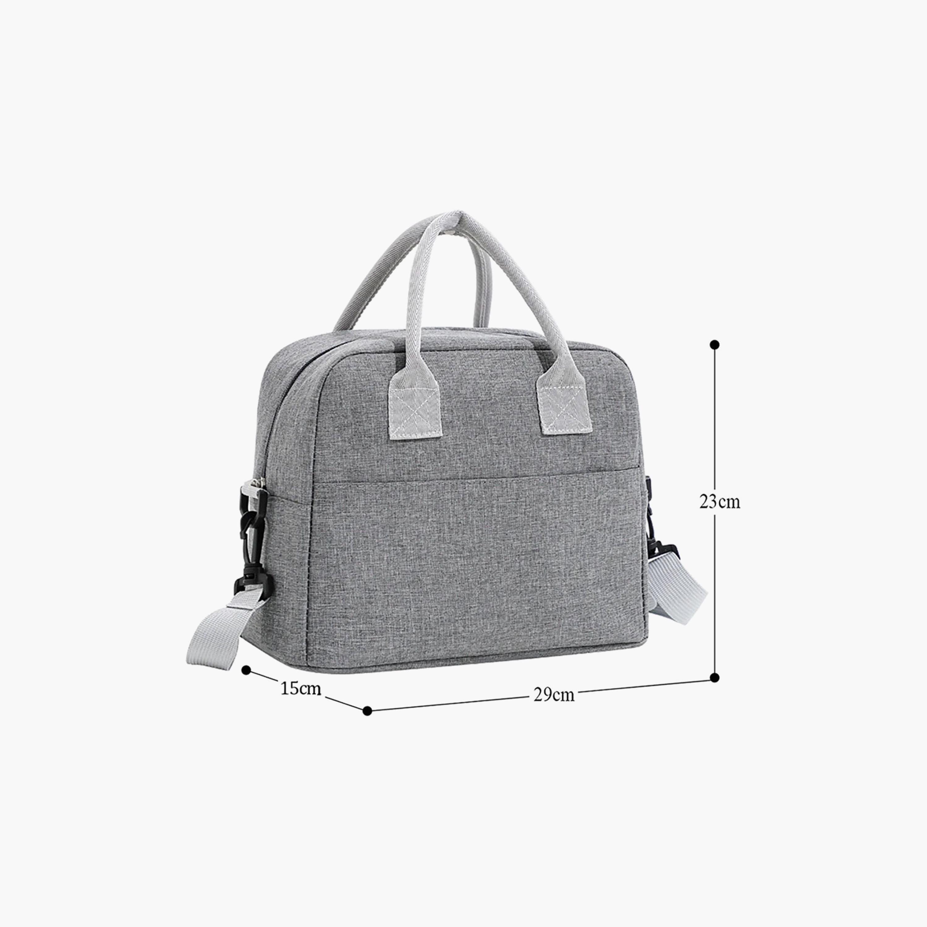 Star Babies Plain 2-Piece Lunch Bag Set for 5-8 Yrs with Lunch Box & Cutlery-school-lunchessentials-sets-image-2
