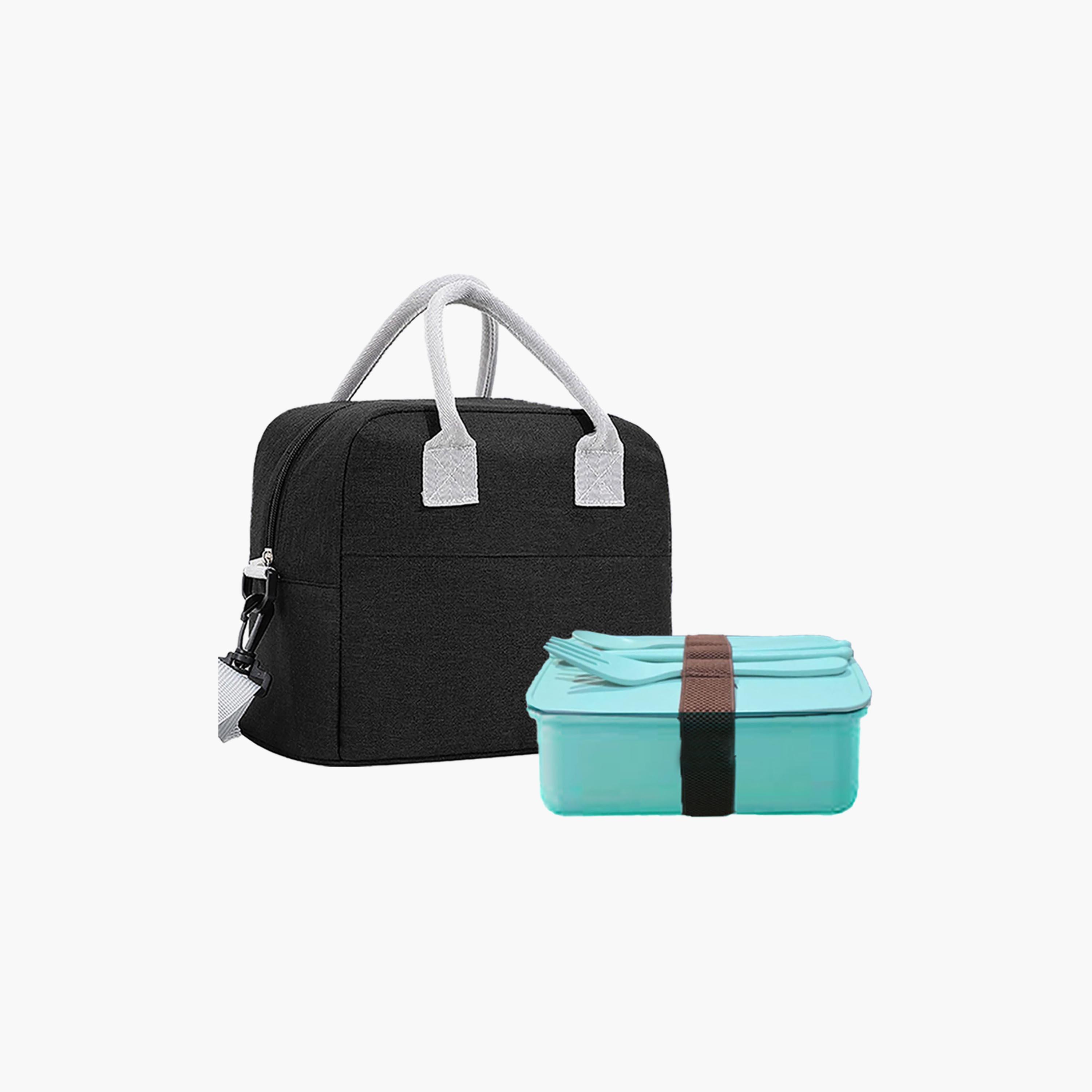 Star Babies Plain 2-Piece Inculcated Lunch Bag Set for 5-8 Yrs with Lunch Box & Cutlery-school-lunchessentials-sets-image-1