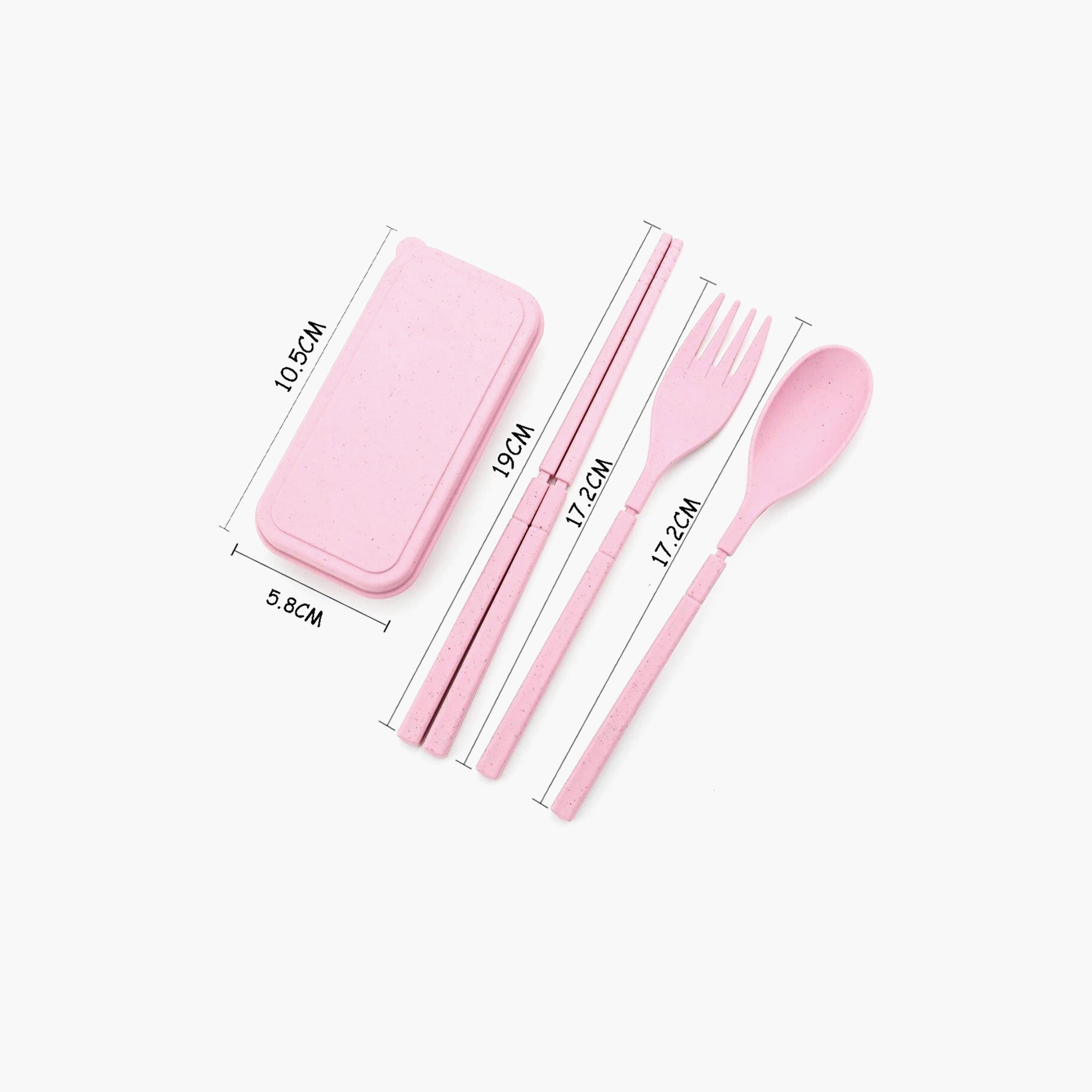 Star Babies Plain 2-Piece Insulated Lunch Bag Set for 5-8 Yrs with Cutlery-school-lunchessentials-sets-image-2