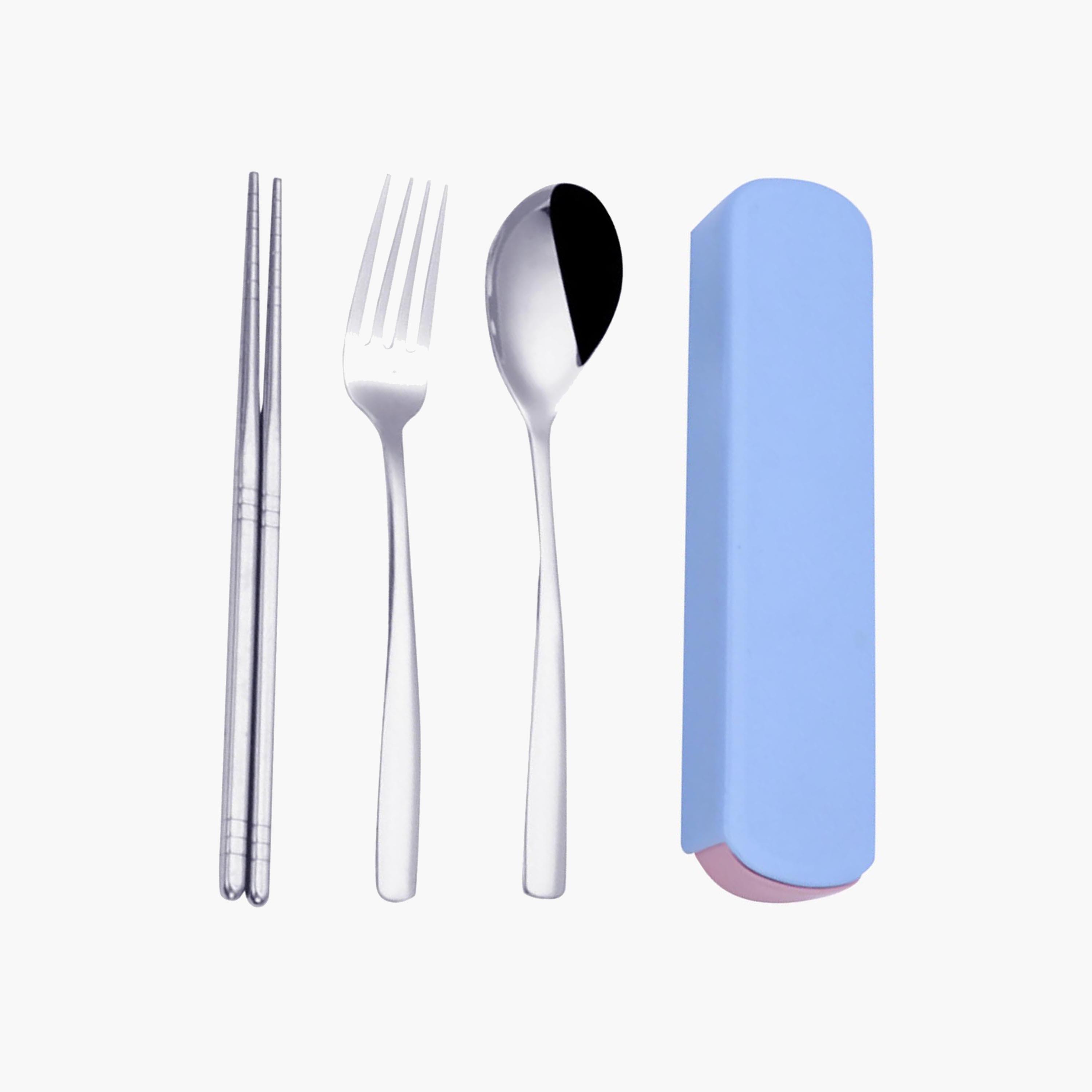 Star Babies 4-Piece Stainless Steel Spoon & Fork with Chopsticks with Storage Case Set-baby-feeding-mealtimeessentials-image-9