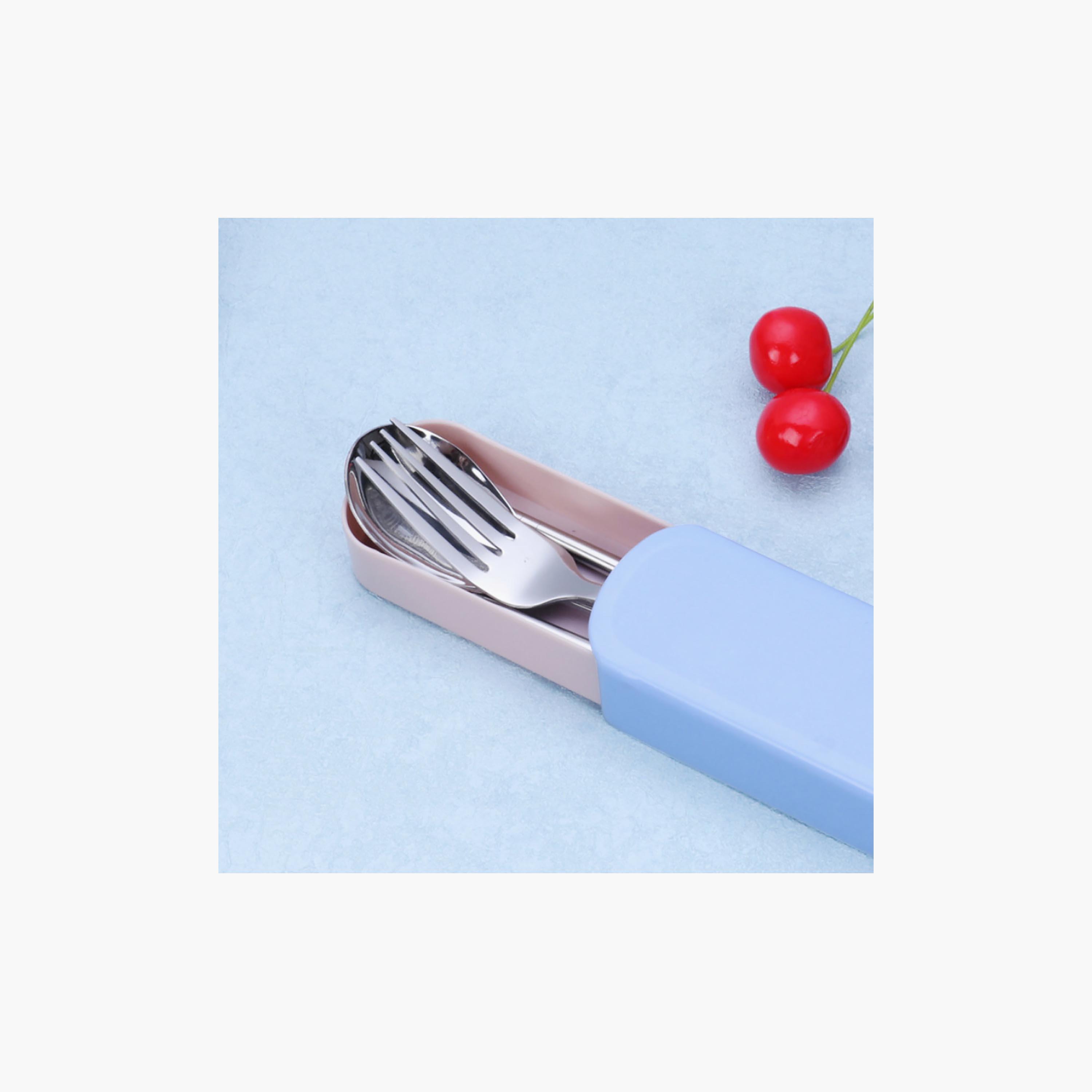 Star Babies 4-Piece Stainless Steel Spoon & Fork with Chopsticks with Storage Case Set-baby-feeding-mealtimeessentials-image-3