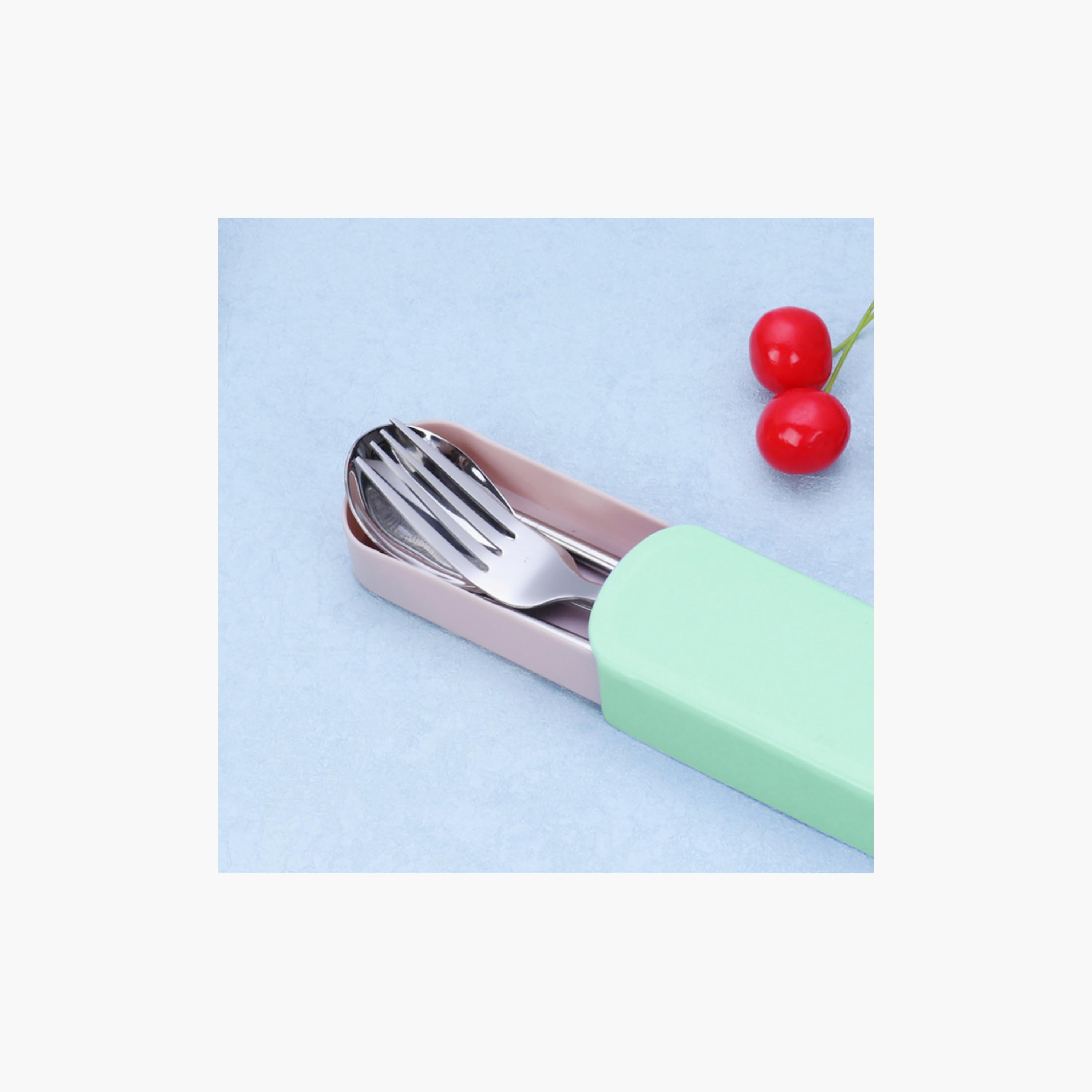 Star Babies 4-Piece Stainless Steel Spoon & Fork with Chopsticks with Storage Case Set-baby-feeding-mealtimeessentials-image-3