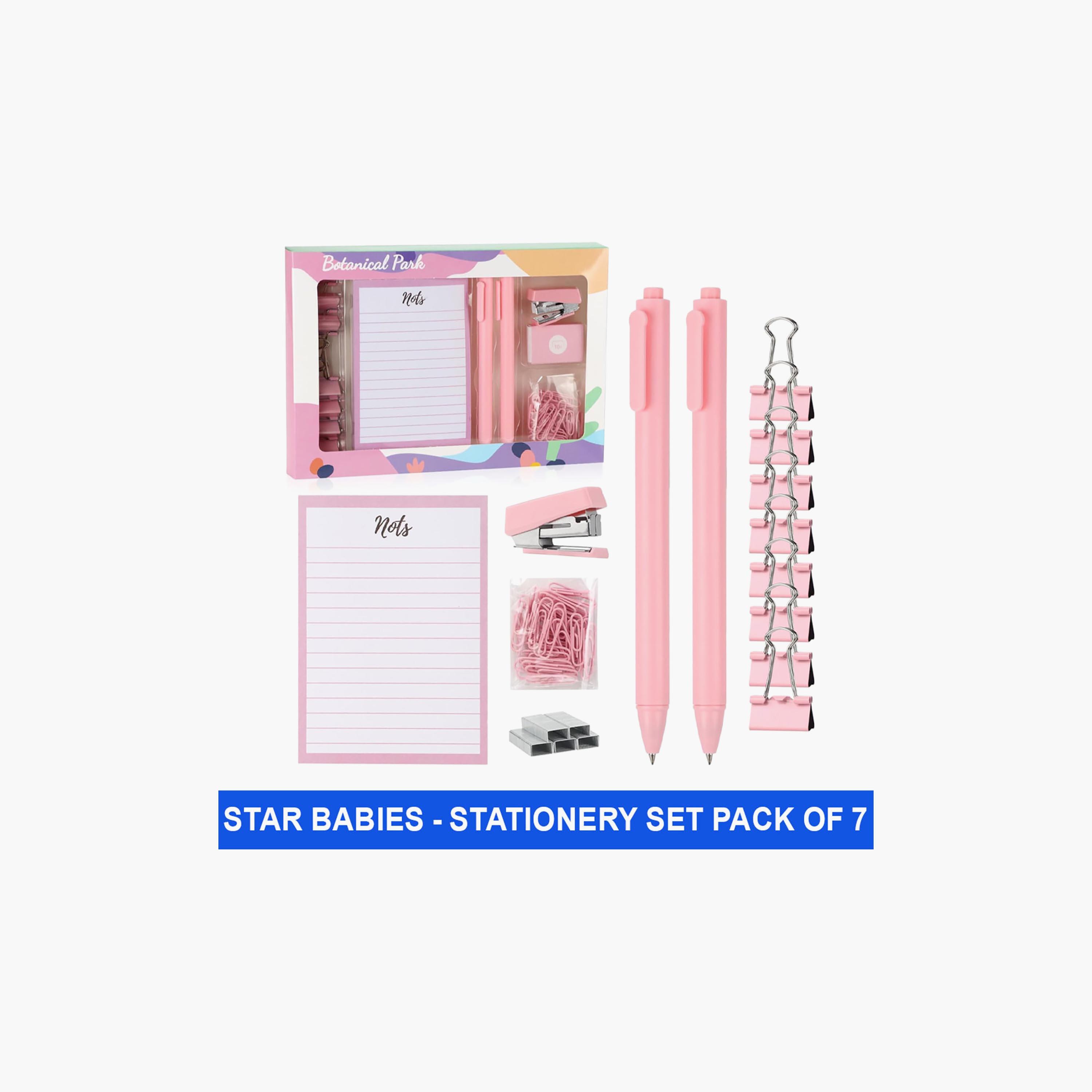 Star Babies Botanical Park Stationery Set with Notebook & Pencil-school-stationery-sets-image-2
