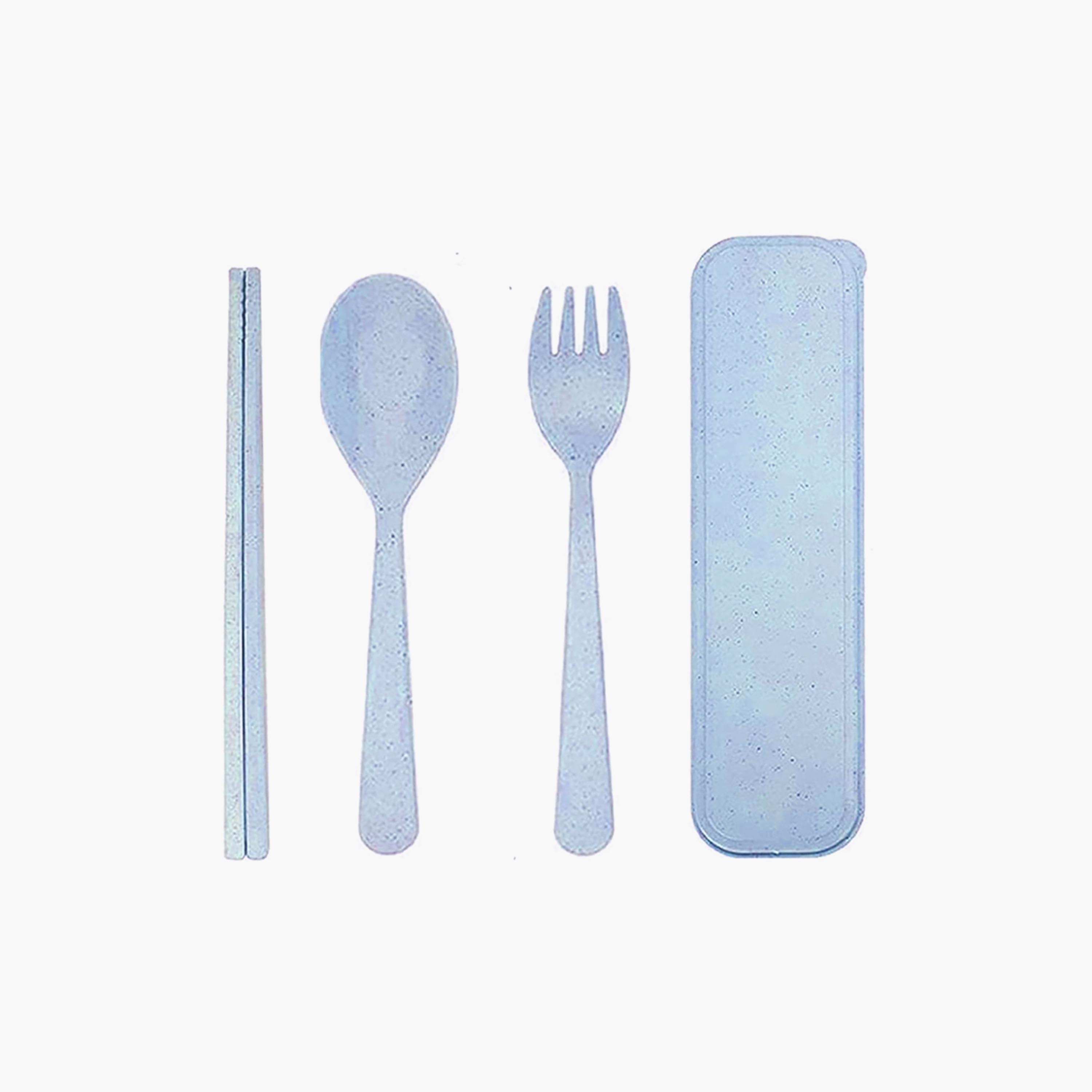 Star Babies 4-Piece Organic Fork & Spoon with Chopstick & Storage Case Set-baby-feeding-mealtimeessentials-image-1