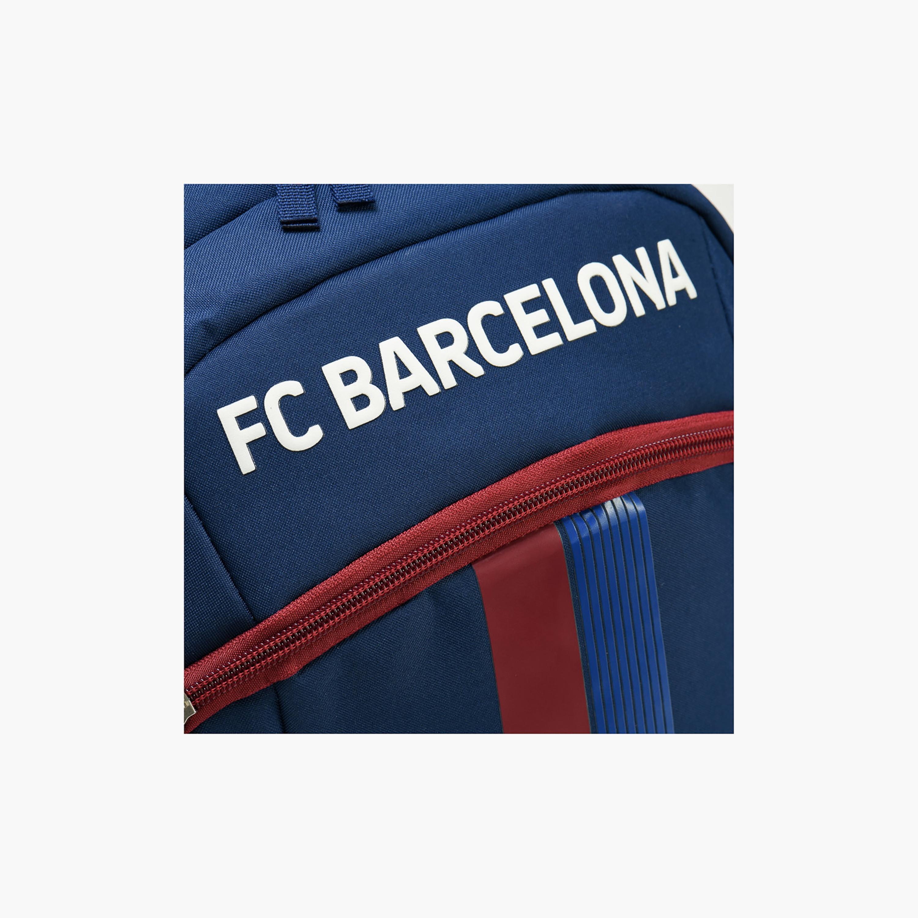 Bamboo Bark FC Barcelona Backpack for Boys 8-13 Yrs with 2 Zipper Compartment - 17 Inch-school-bagsandbackpacks-backpacks-image-12