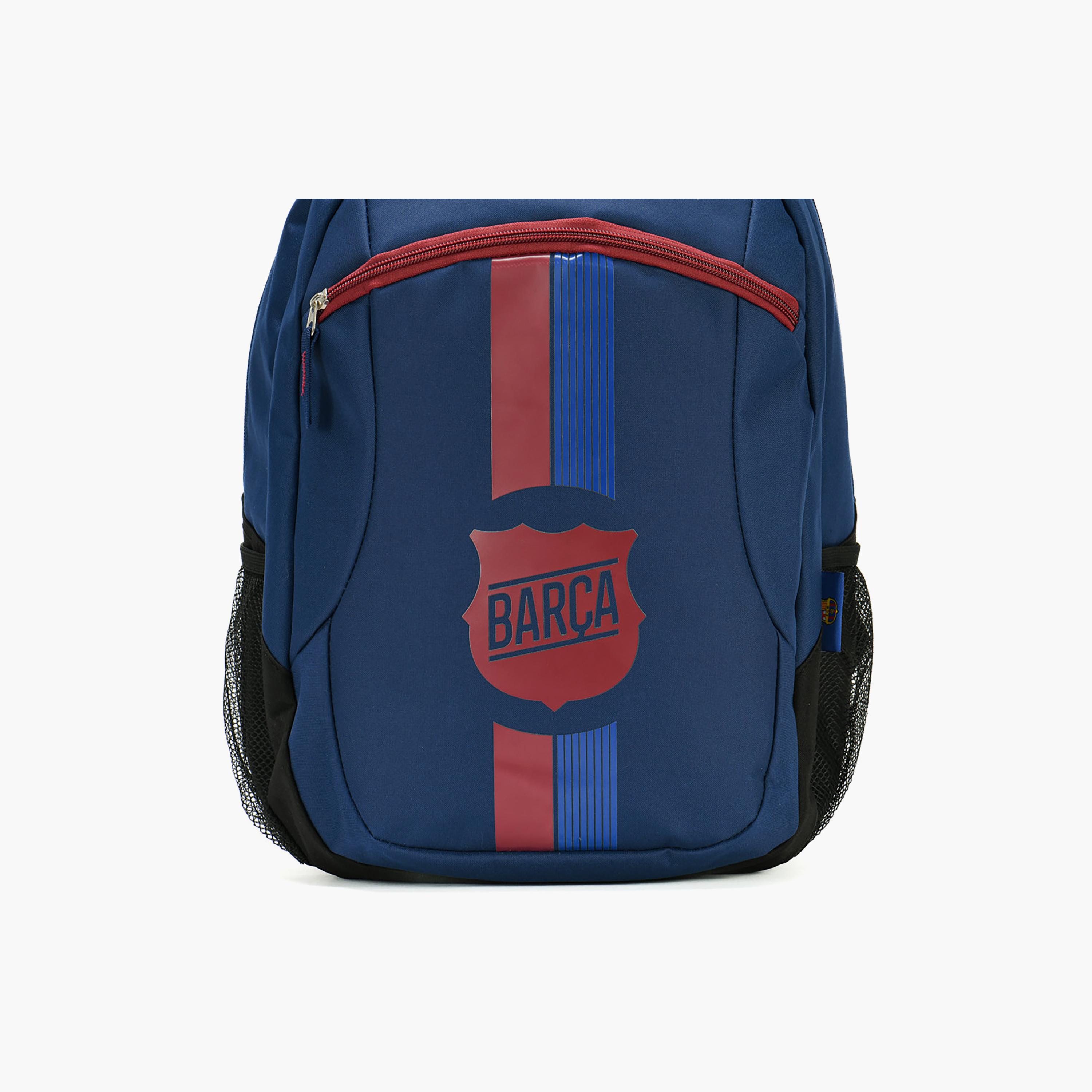 Bamboo Bark FC Barcelona Backpack for Boys 8-13 Yrs with 2 Zipper Compartment - 17 Inch-school-bagsandbackpacks-backpacks-image-13