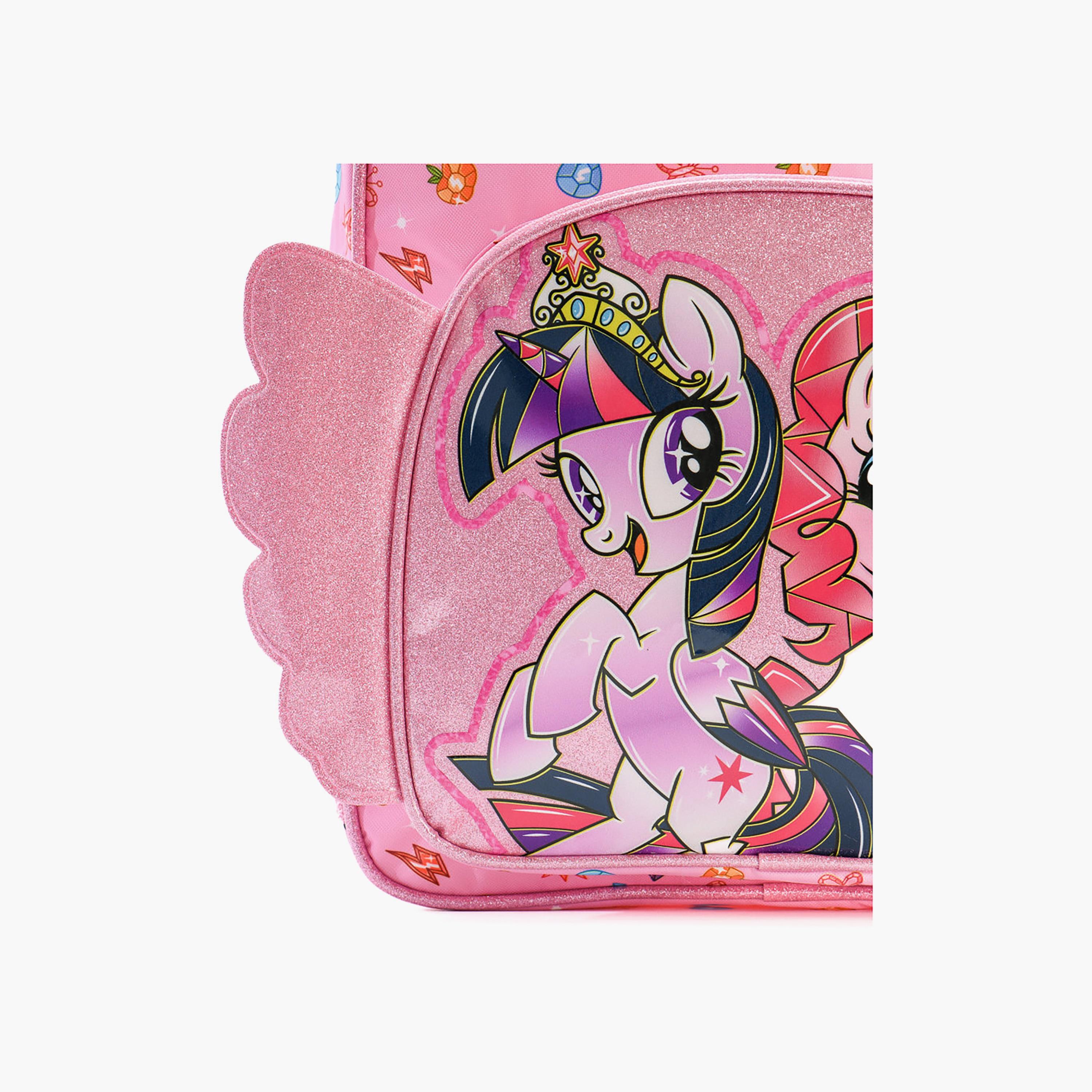 Bamboo Bark My Little Pony Backpack for Girls 3-8 Yrs with 2 Zipper Compartment - 14 Inch-school-bagsandbackpacks-backpacks-image-9