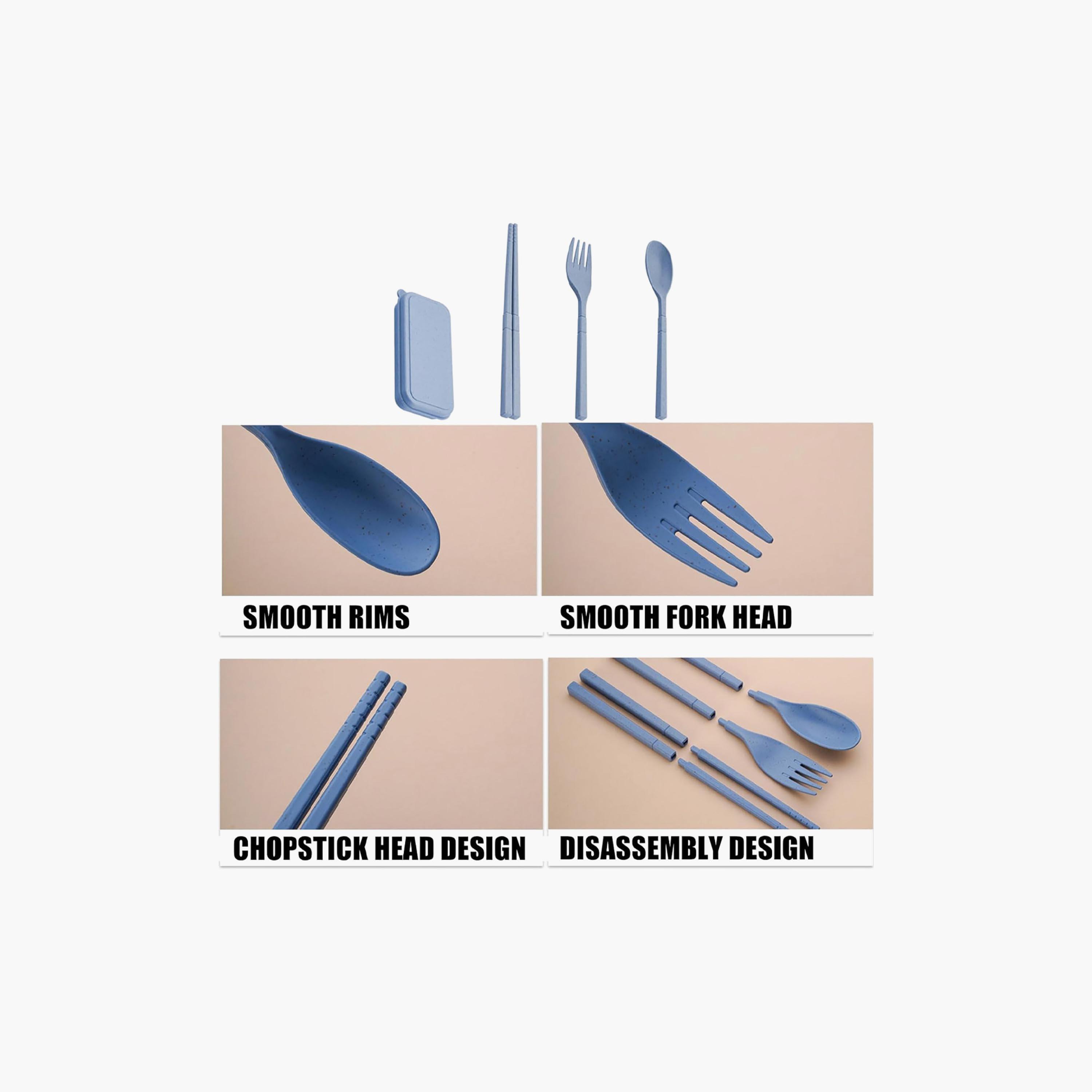 Star Babies 4-Piece Organic Mini Fork & Spoon with Chopstick & Storage Case Set-baby-feeding-mealtimeessentials-image-5