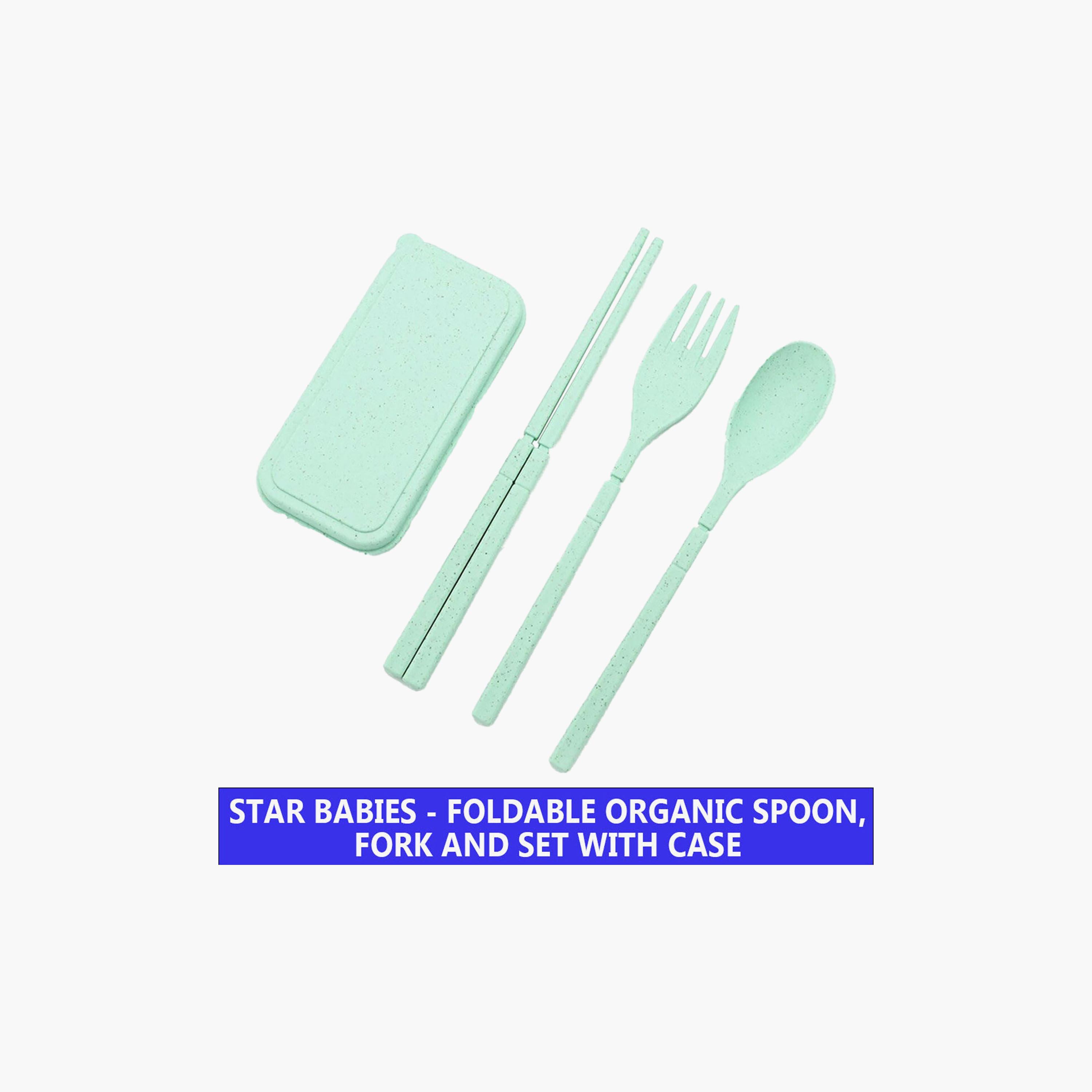 Star Babies 4-Piece Organic Mini Fork & Spoon with Chopstick & Storage Case Set-baby-feeding-mealtimeessentials-image-9