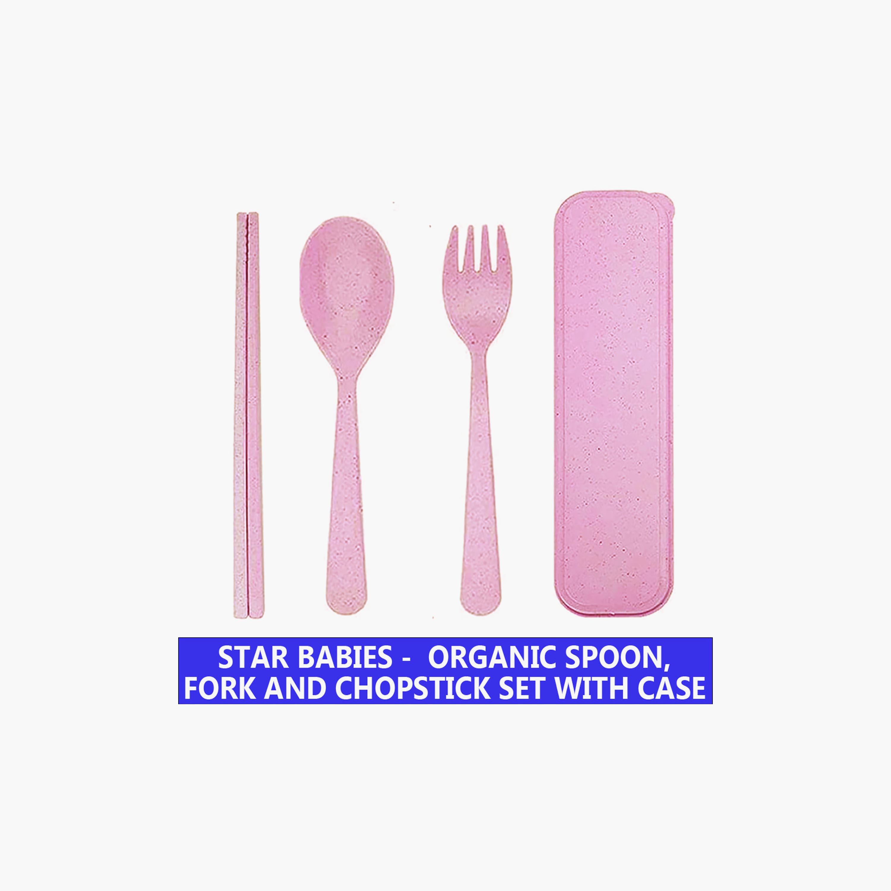 Star Babies 4-Piece Organic Fork & Spoon with Chopstick & Storage Case Set-baby-feeding-mealtimeessentials-image-14