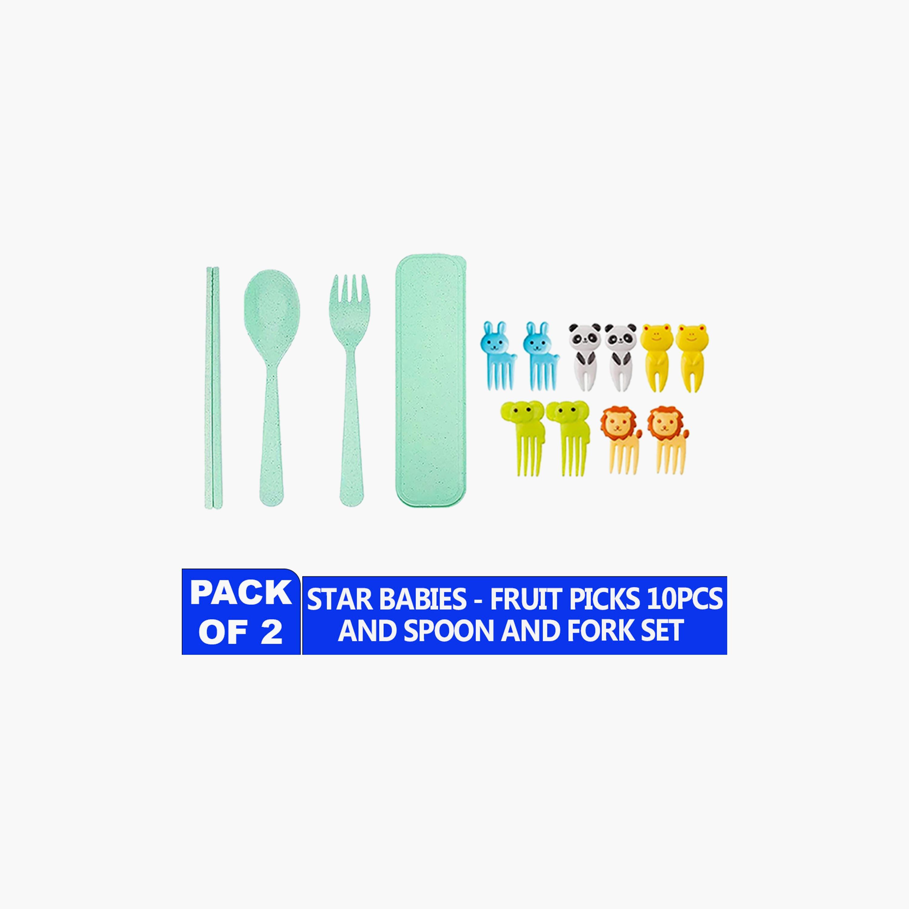 مجموعة مدمجة من أعواد الفواكه وأدوات المائدة العضوية من ستار بيبيز-baby-feeding-mealtimeessentials-image-5