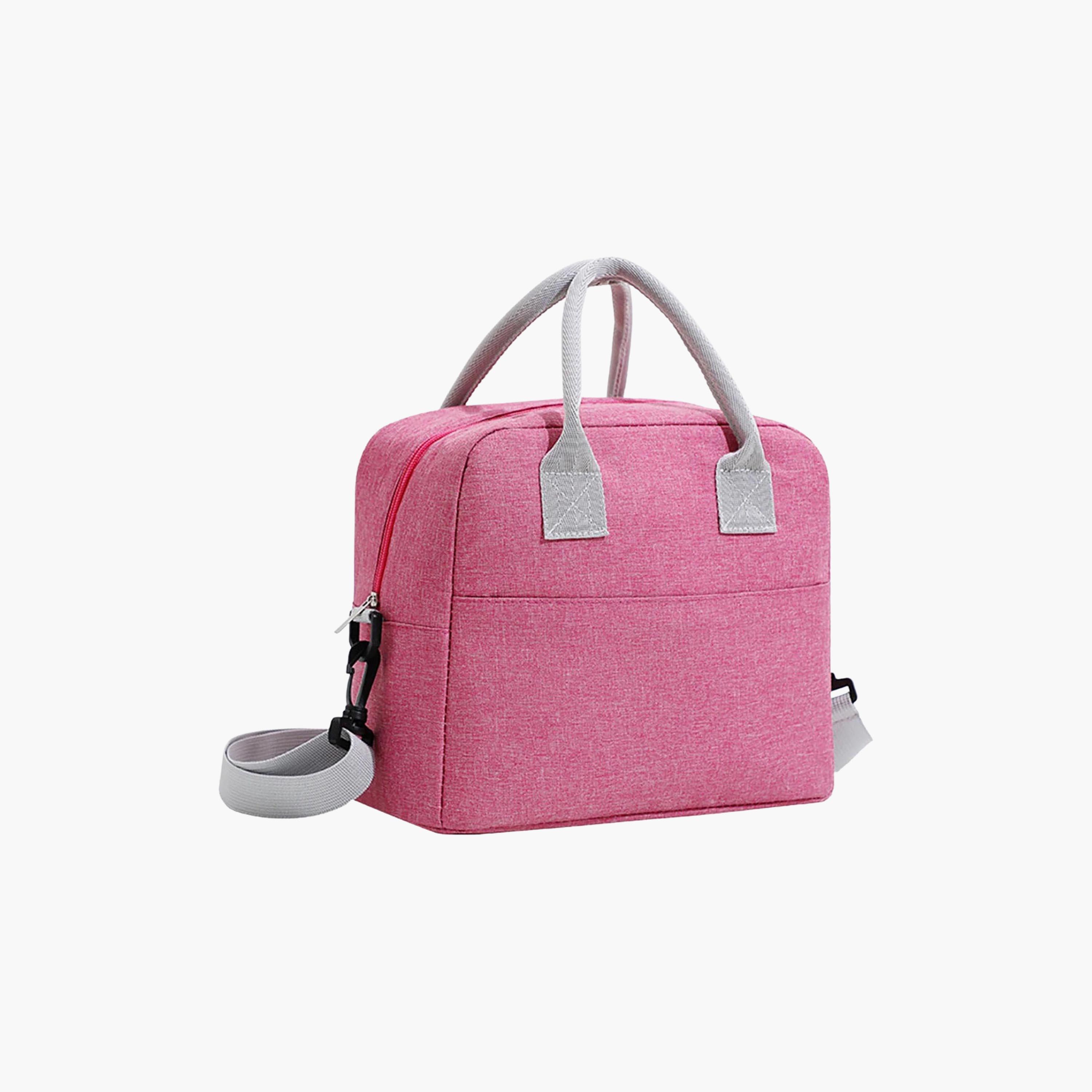 Star Babies Plain 2-Piece Insulated Lunch Bag Set for Girls 5-8 Yrs with Lunch Box & Cutlery-school-lunchessentials-sets-image-3