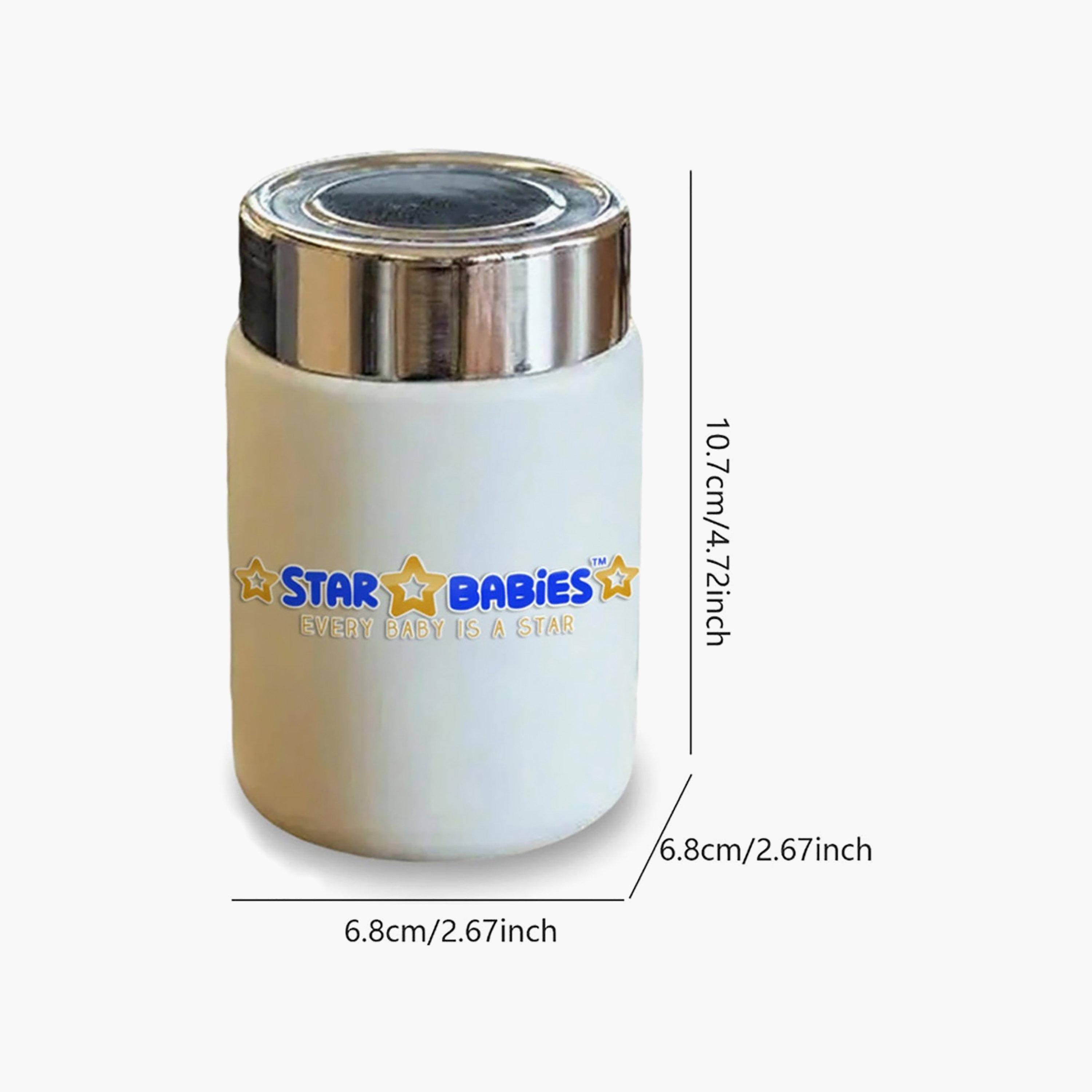 Star Babies 2-Piece Double Wall Stainless Steel Mini Vacuum Flask - 200 + 200 ml-school-lunchessentials-lunchboxes-image-2