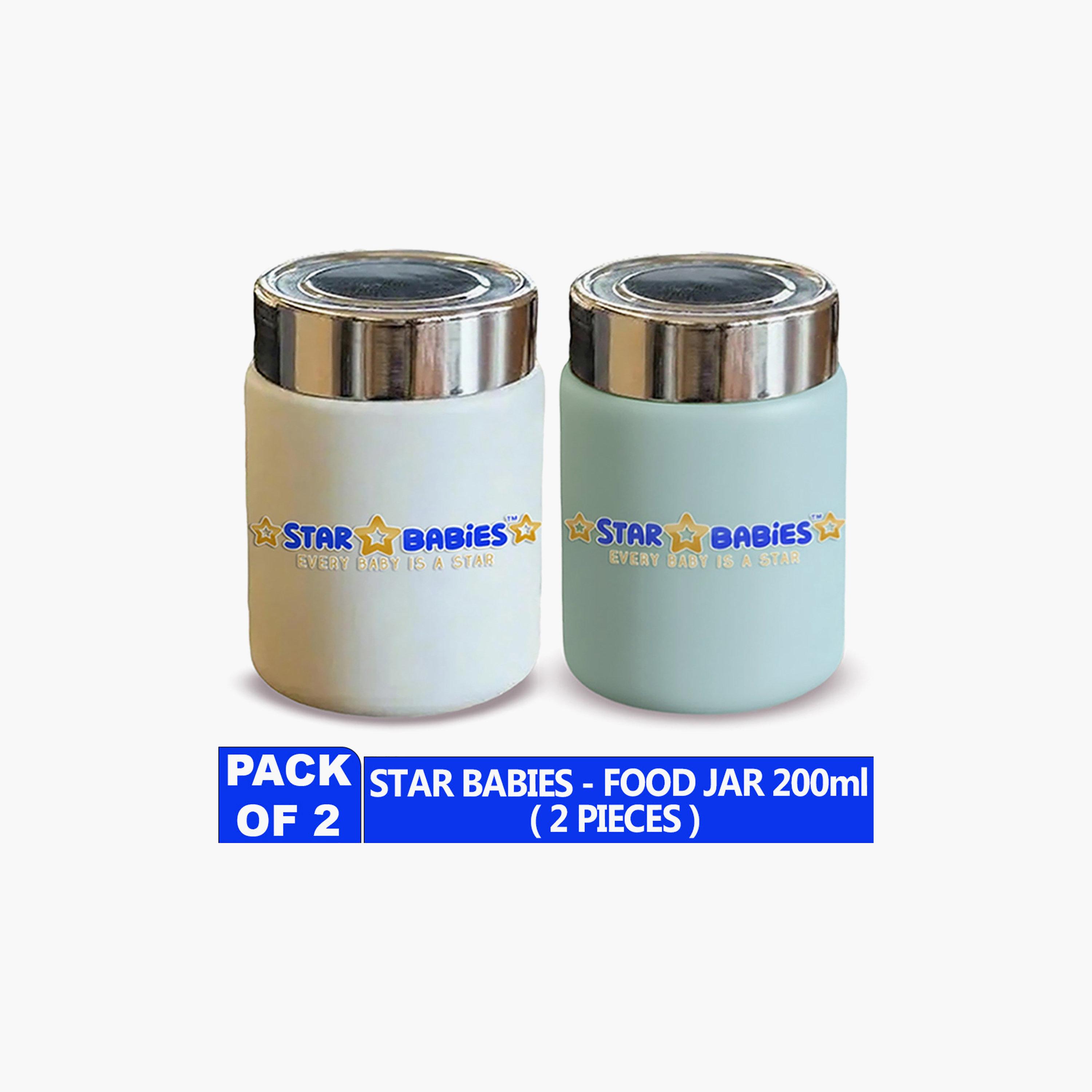 Star Babies 2-Piece Double Wall Stainless Steel Mini Vacuum Flask - 200 + 200 ml-school-lunchessentials-lunchboxes-image-5