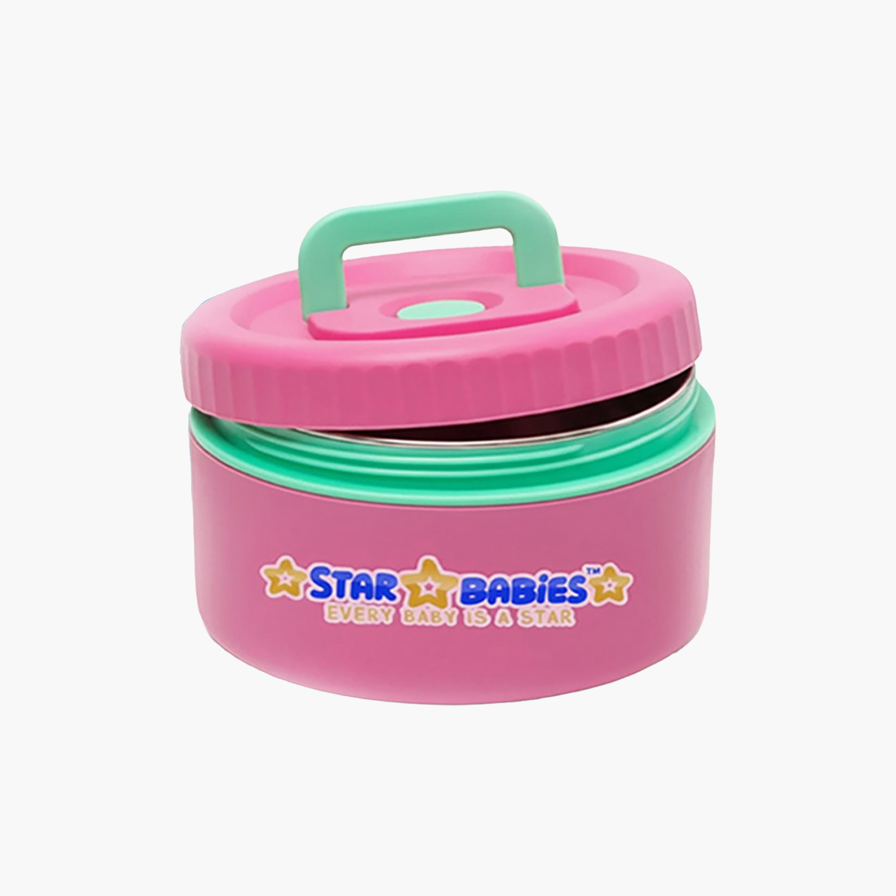Star Babies 2-Piece Printed SS Food Jar Combo for 13+ Yrs with Non-Slip Bottom - 550 + 550 ml-school-lunchessentials-lunchboxes-image-2
