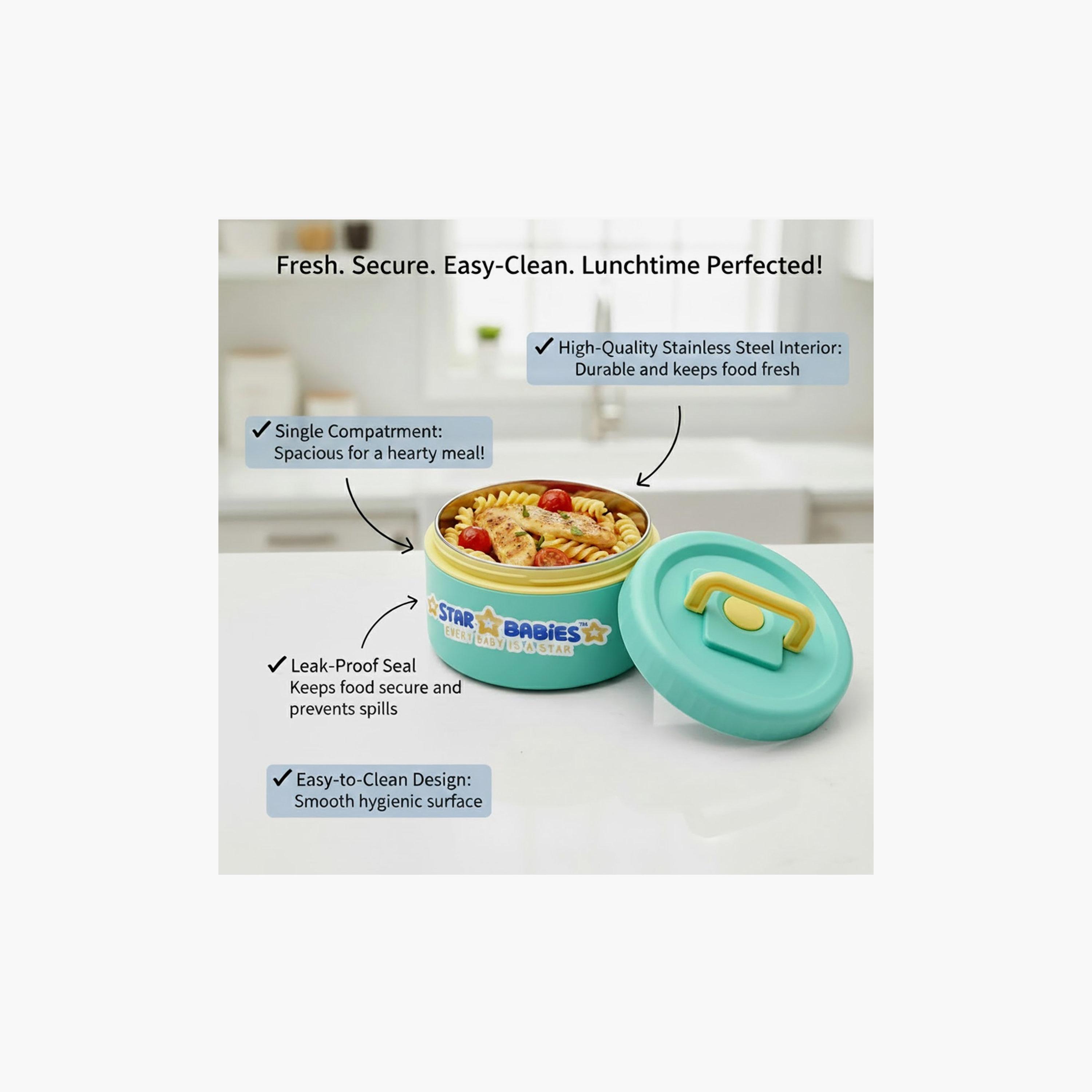 Star Babies 2-Piece Printed SS Food Jar Combo for 13+ Yrs with Non-Slip Bottom - 550 + 550 ml-school-lunchessentials-lunchboxes-image-6