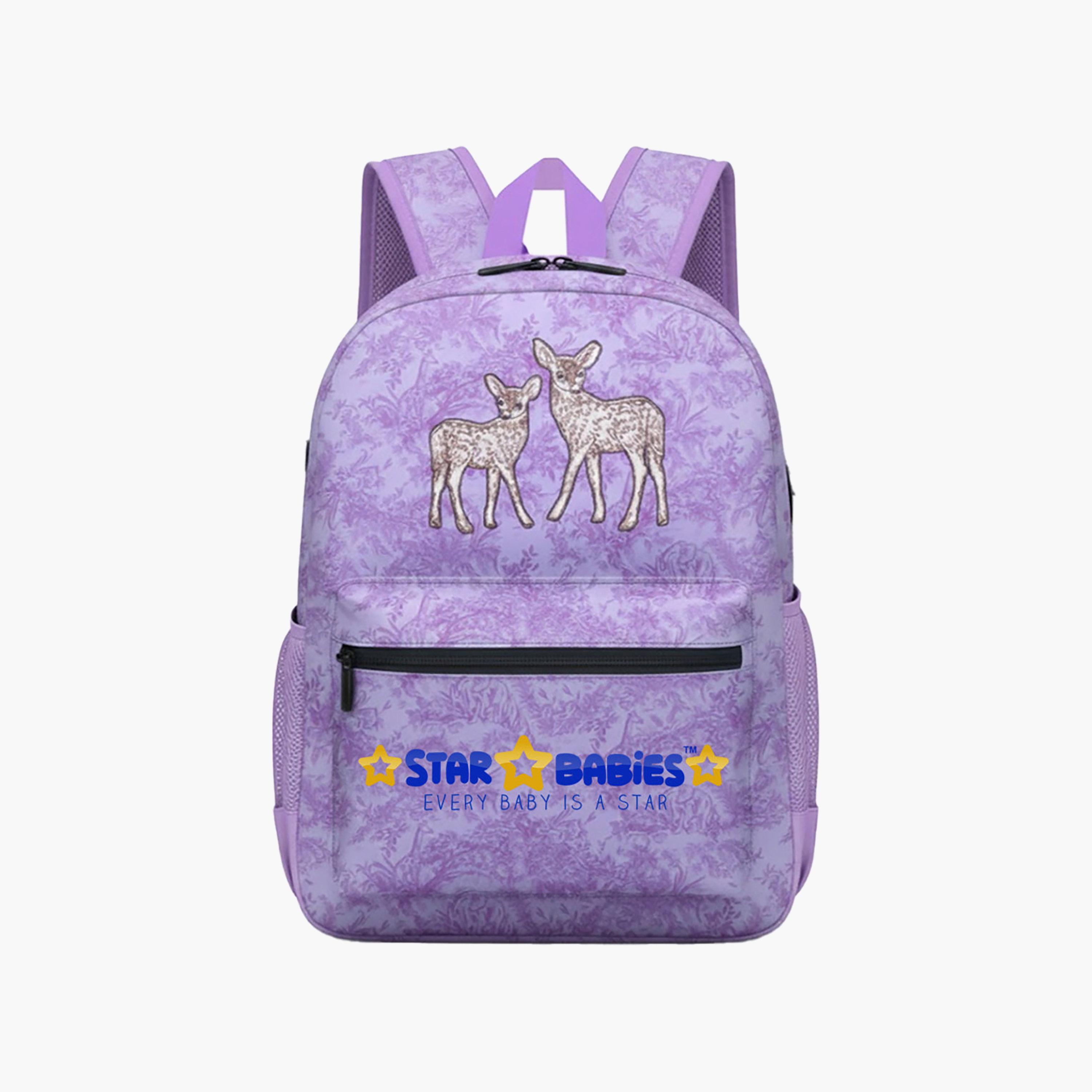 Star Babies Deer School Backpack for 5-8 Yrs with Adjustable Shoulder Straps - 16 Inch-school-bagsandbackpacks-backpacks-image-1