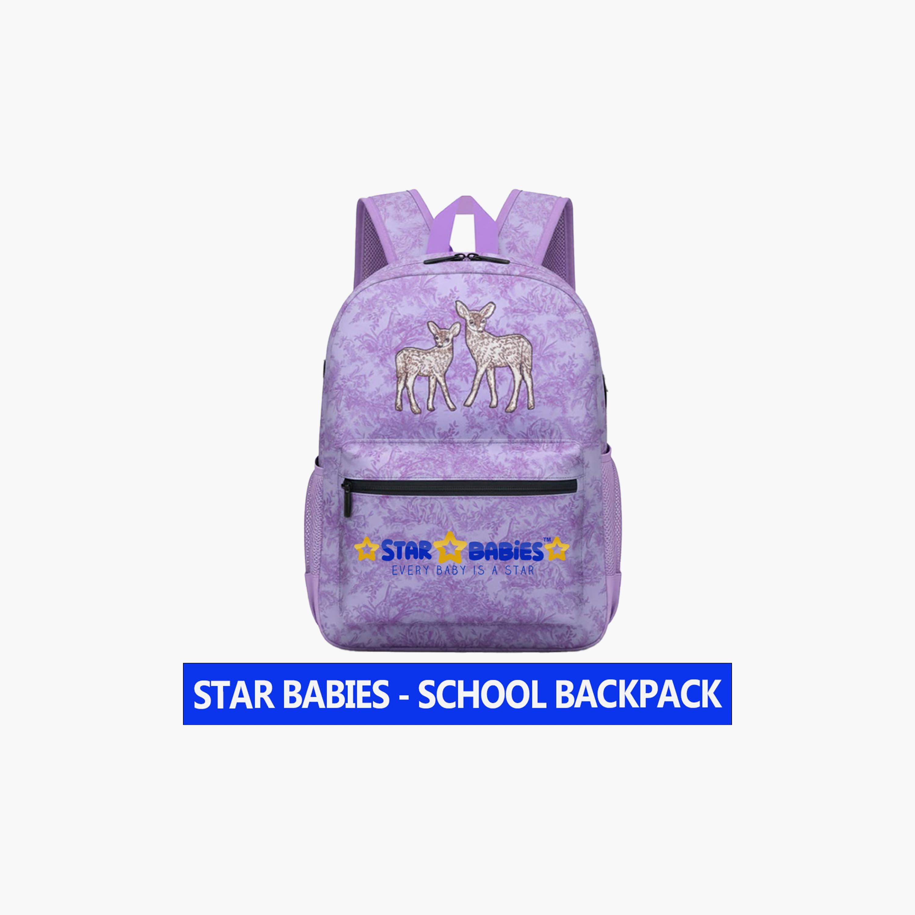 Star Babies Deer School Backpack for 5-8 Yrs with Adjustable Shoulder Straps - 16 Inch-school-bagsandbackpacks-backpacks-image-5