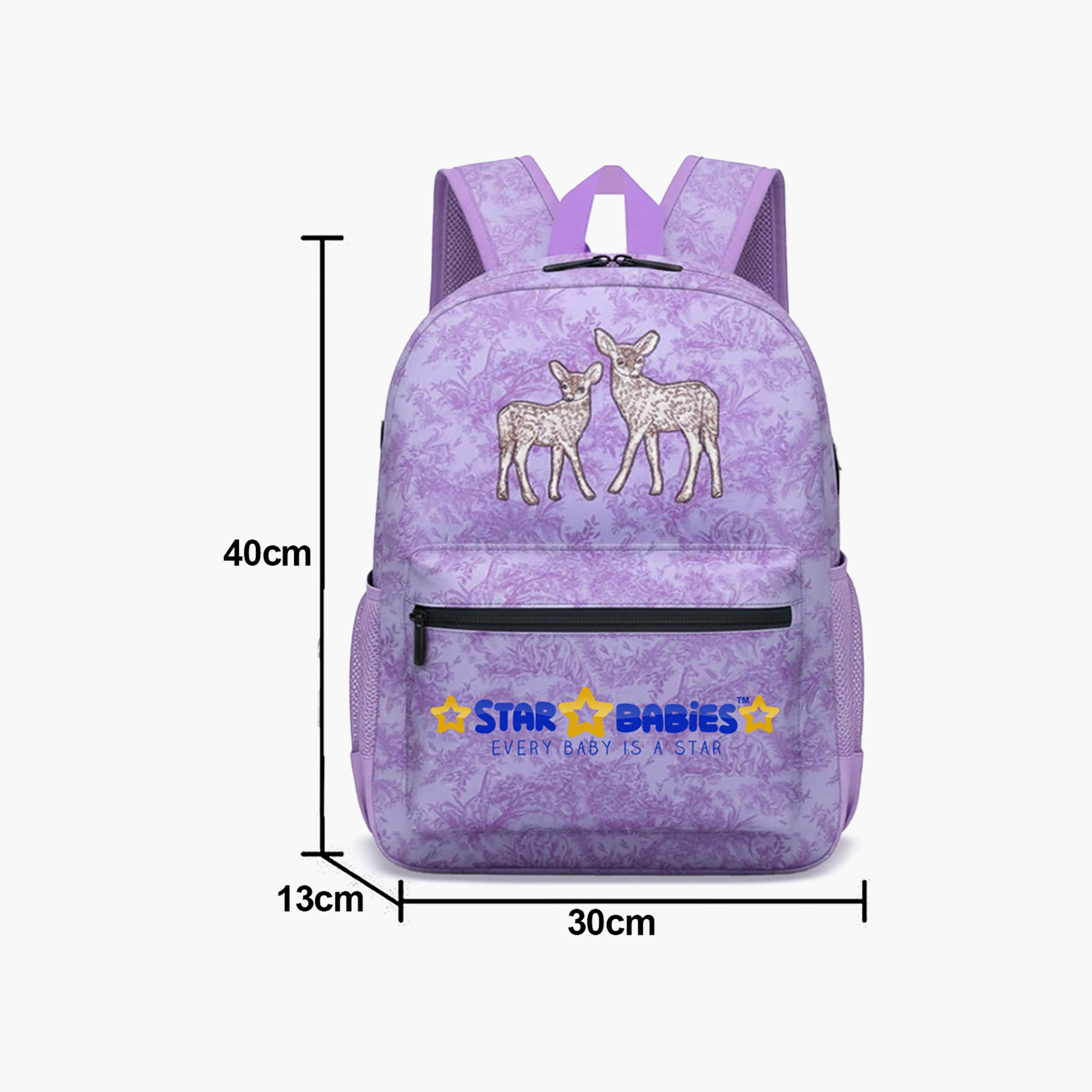 Star Babies Deer School Backpack for 5-8 Yrs with Adjustable Shoulder Straps - 16 Inch-school-bagsandbackpacks-backpacks-image-8