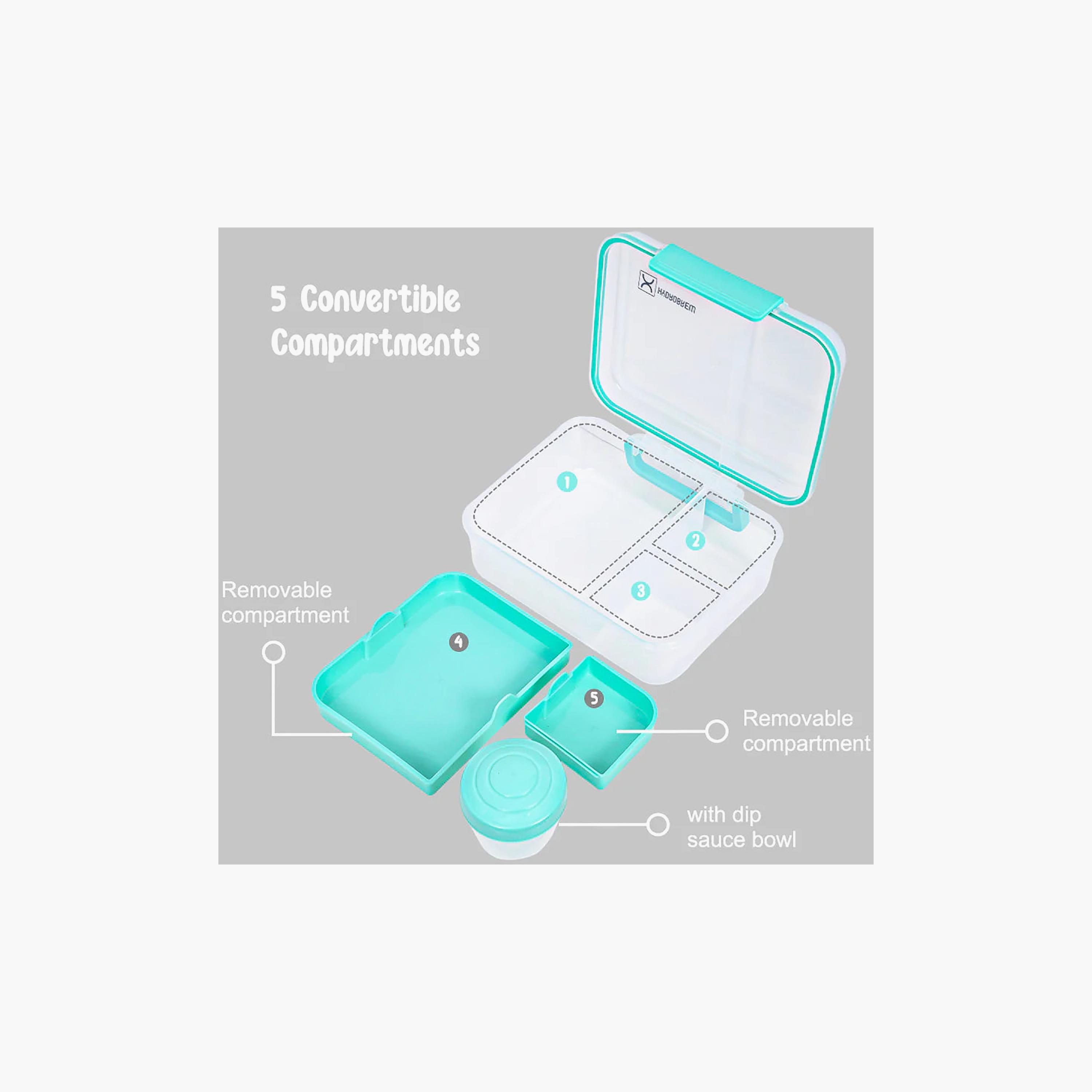 Hydrobrew 3/4/5 Convertible Bento Lunch Box With Double Wall Stainless Steel Water Bottle-school-lunchessentials-lunchboxes-image-15