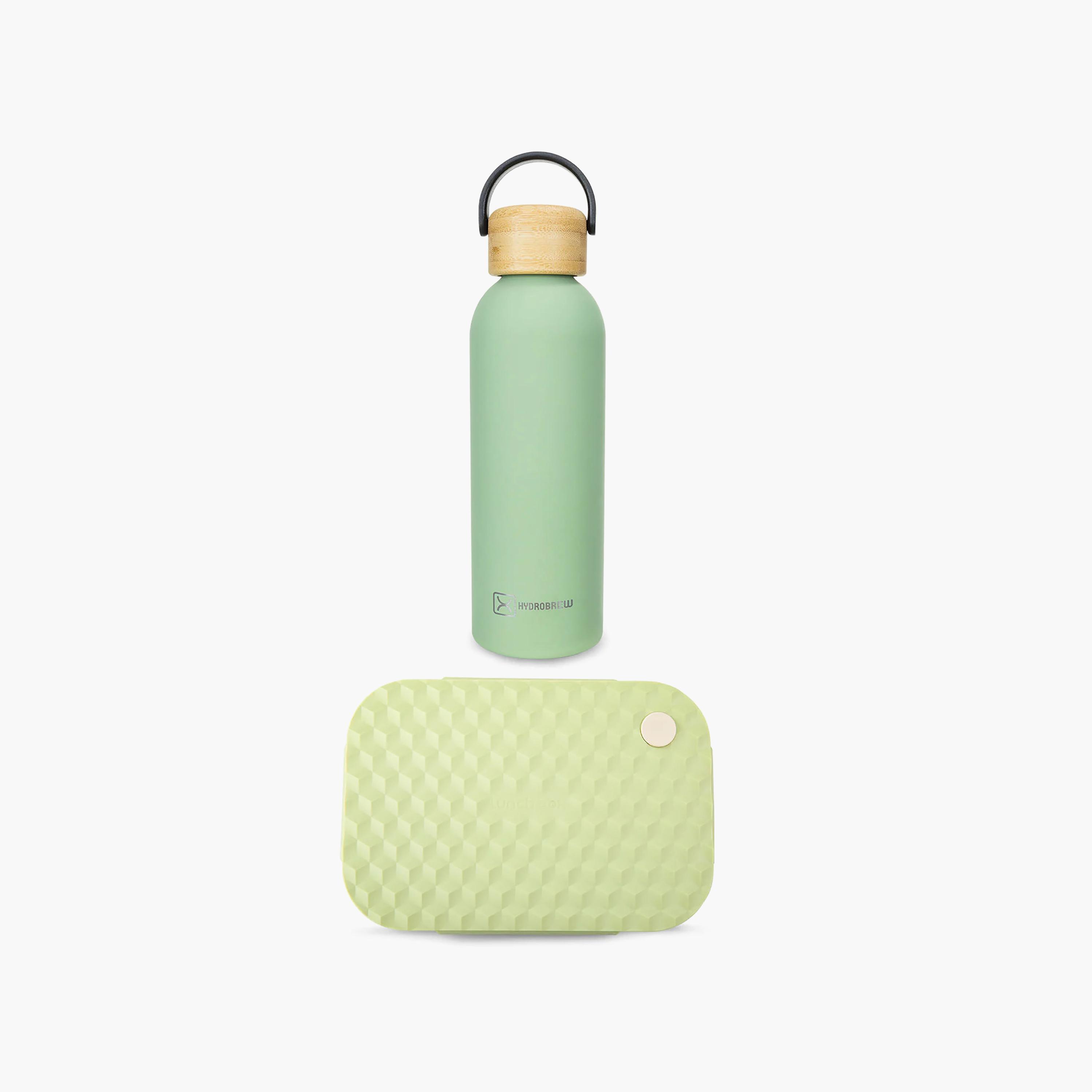 Hydrobrew Smart Serve Bento Lunch Box & Double Wall Stainless Steel Water Bottle-school-lunchessentials-lunchboxes-image-1