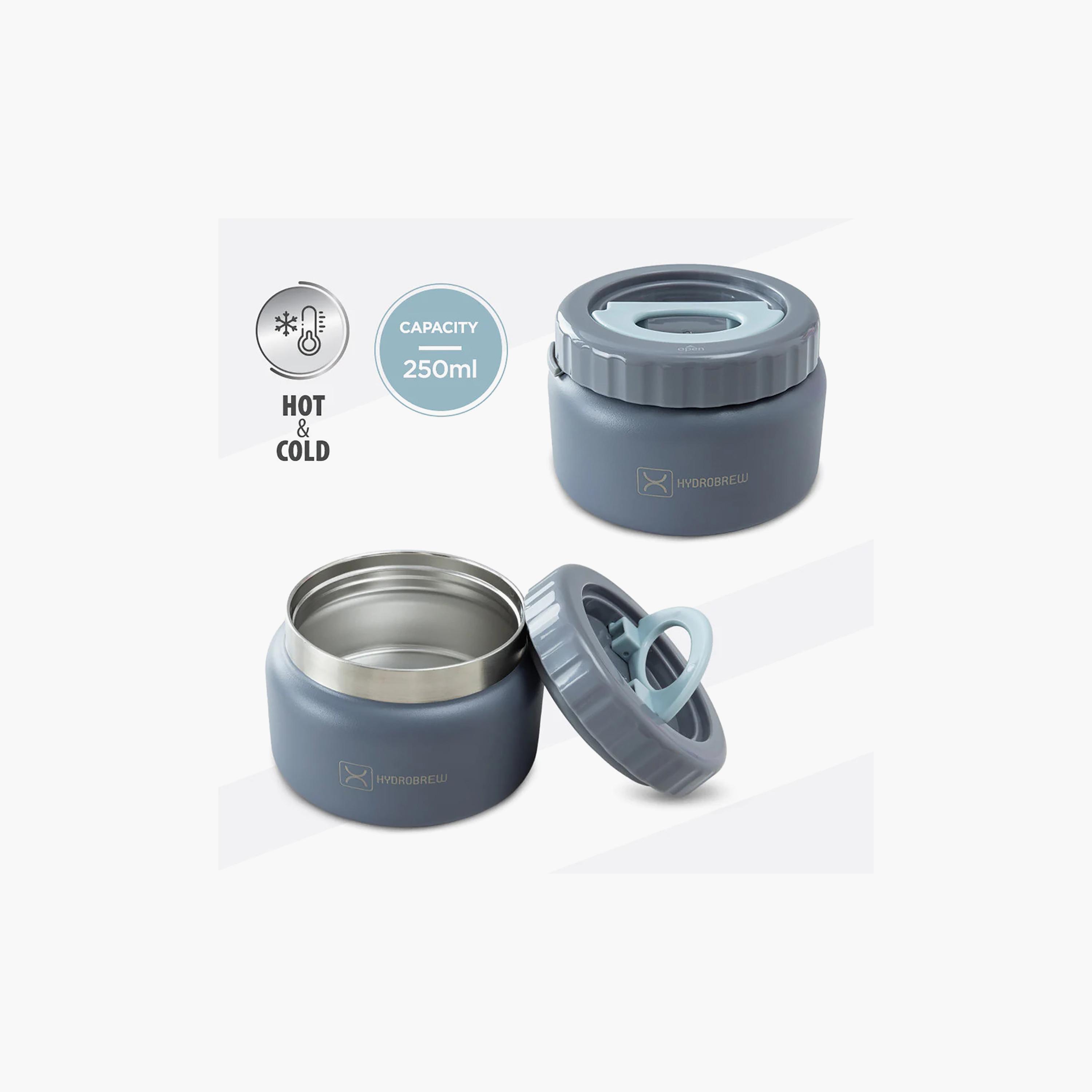 Hydrobrew Mega Flex Bento Lunch Box With Insulated Food Jar & Double Wall Stainless Steel Water Bottle-school-lunchessentials-lunchboxes-image-4