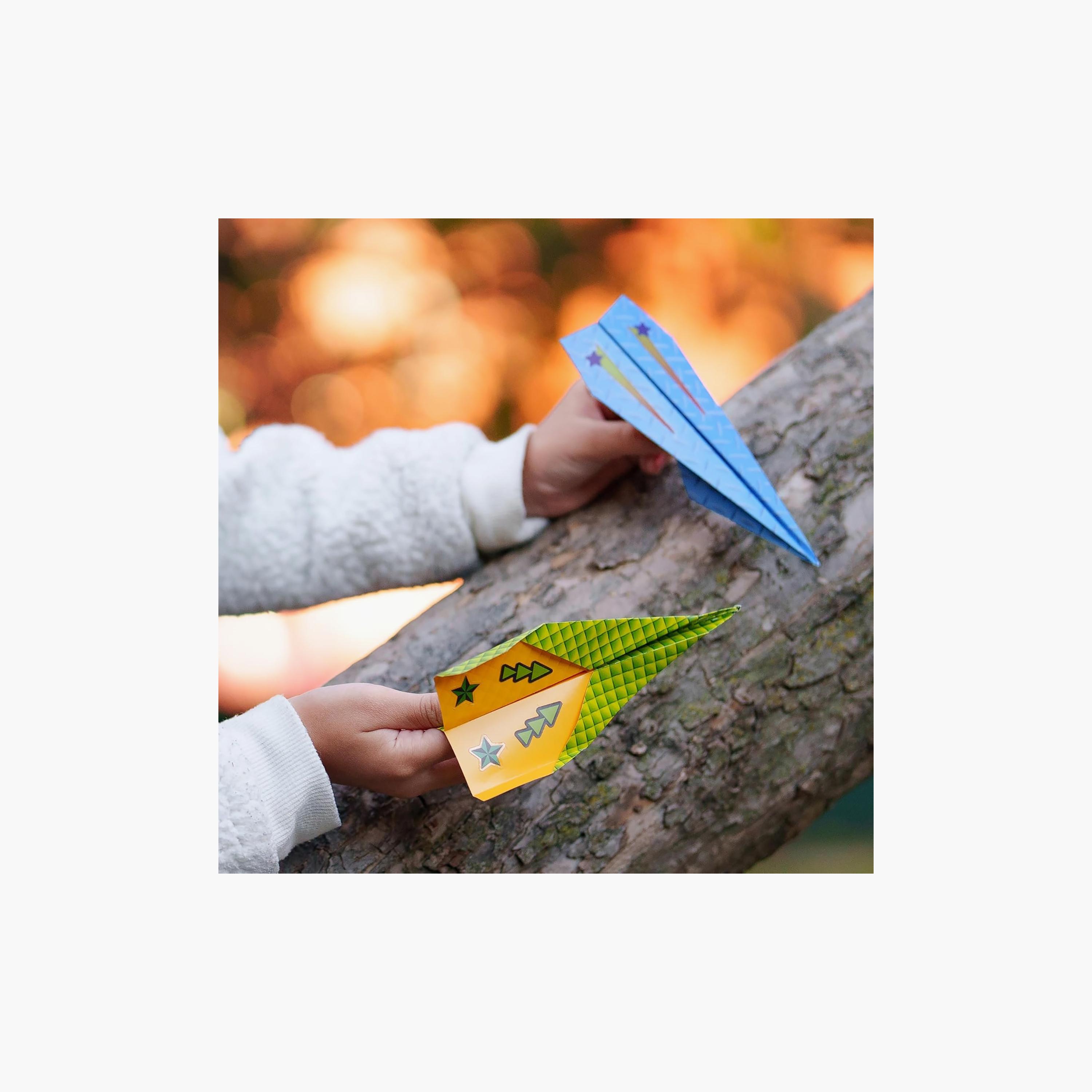 Creativity for Kids Paper Airplane Squadron Craft Kit with Double-Sides Papers & Stickers Sheet-school-artsandcrafts-image-2
