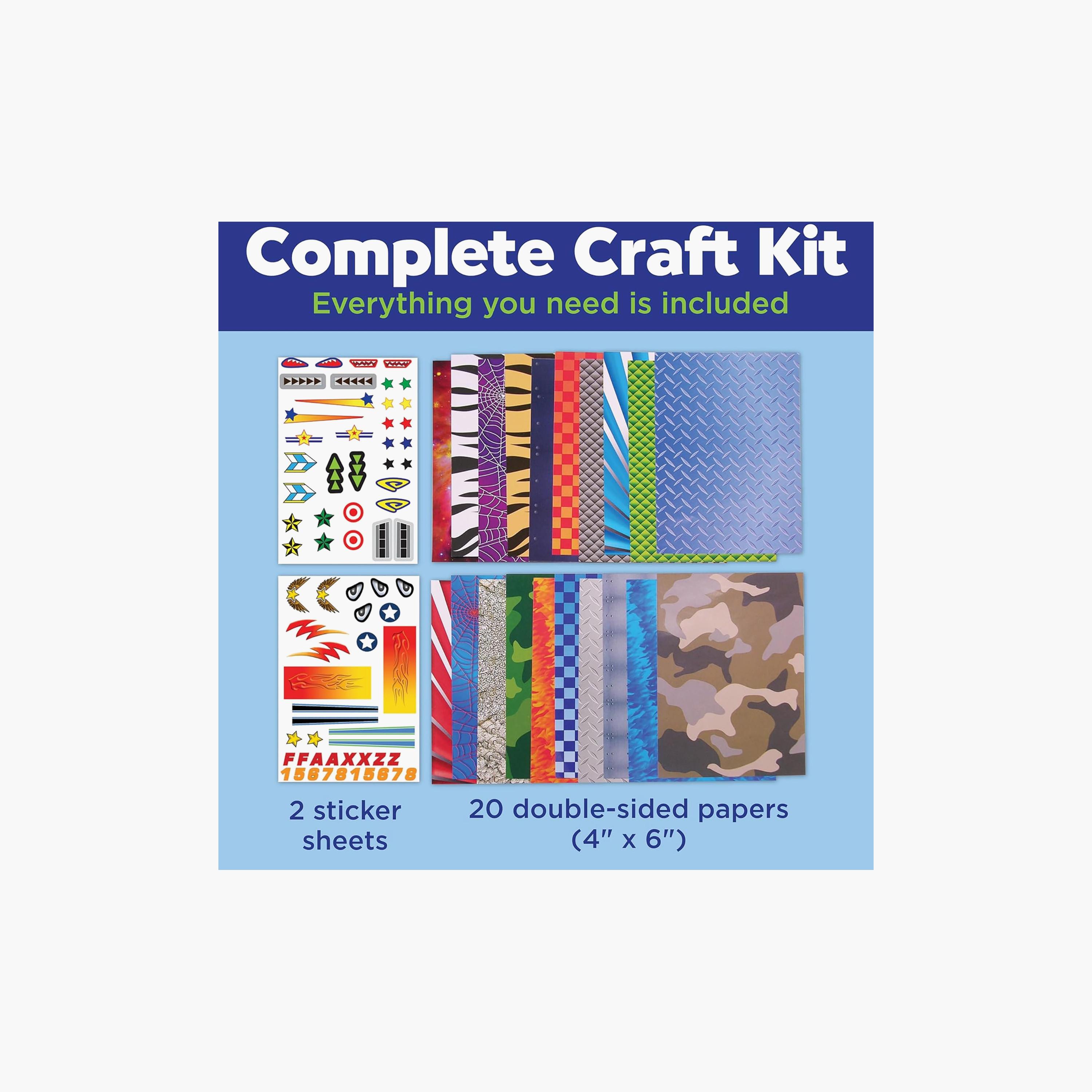 Creativity for Kids Paper Airplane Squadron Craft Kit with Double-Sides Papers & Stickers Sheet-school-artsandcrafts-image-6