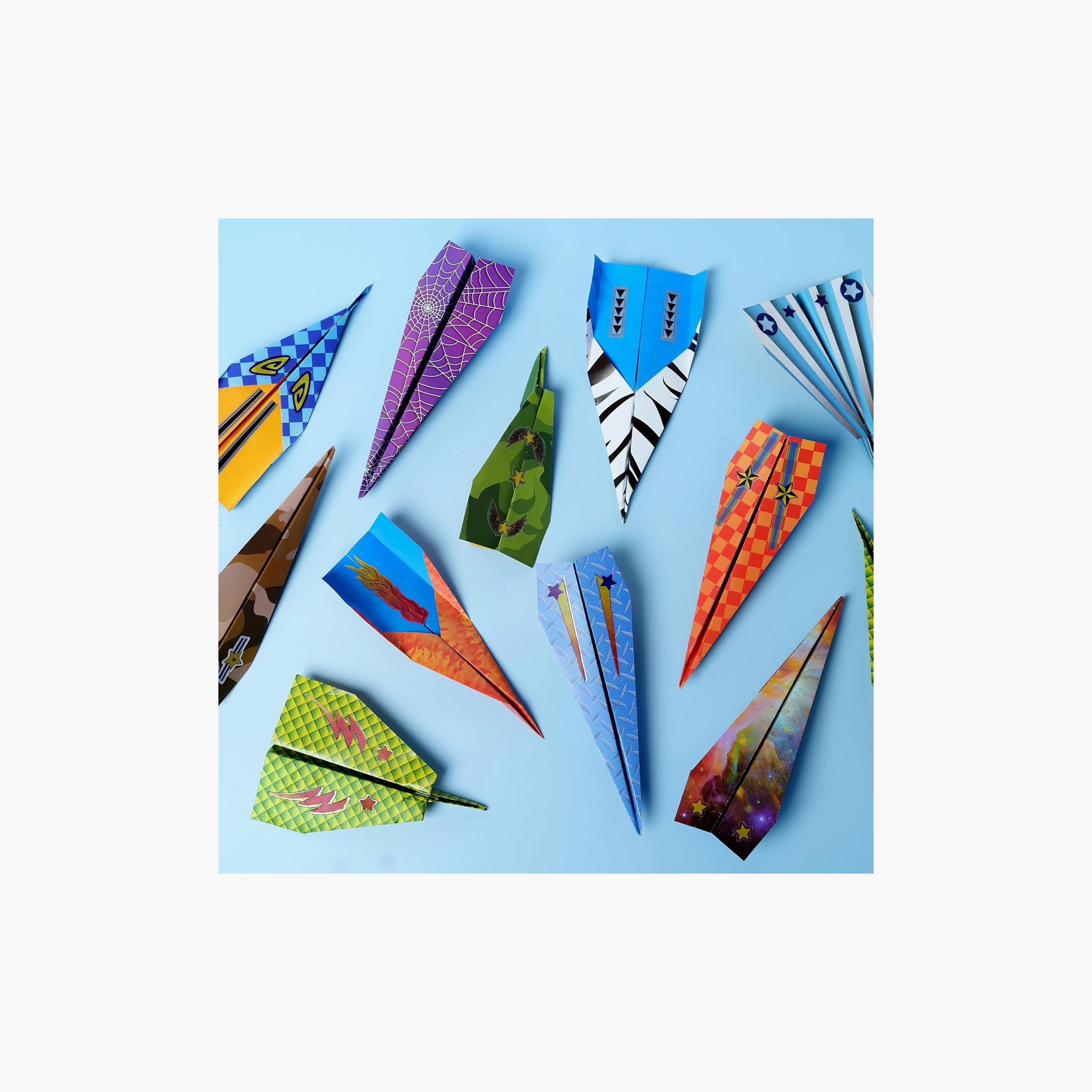 Creativity for Kids Paper Airplane Squadron Craft Kit with Double-Sides Papers & Stickers Sheet-school-artsandcrafts-image-9
