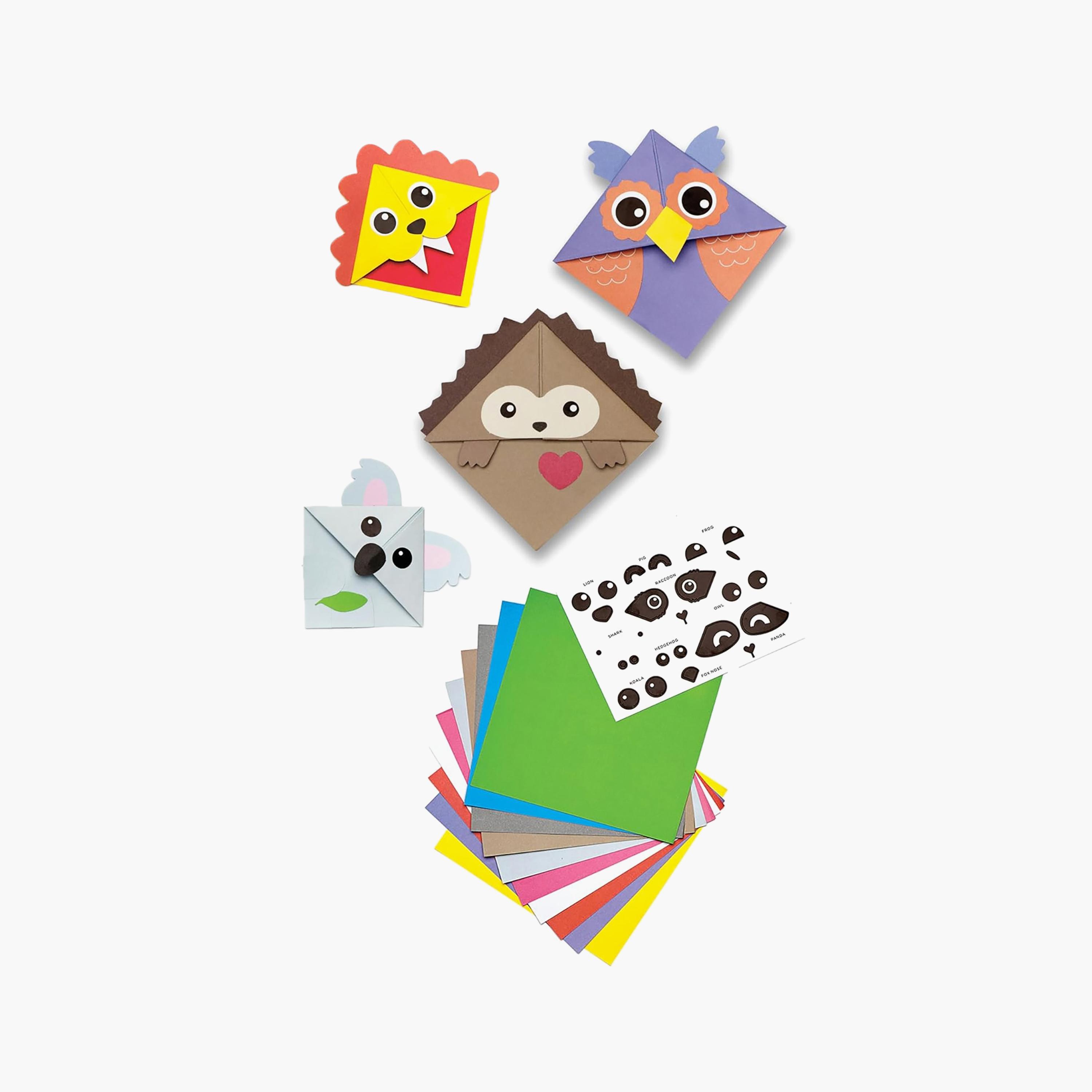Creativity for Kids Corner Creature Bookmarks with Small Gifts & Origami Crafts - 10 Piece-school-artsandcrafts-image-1