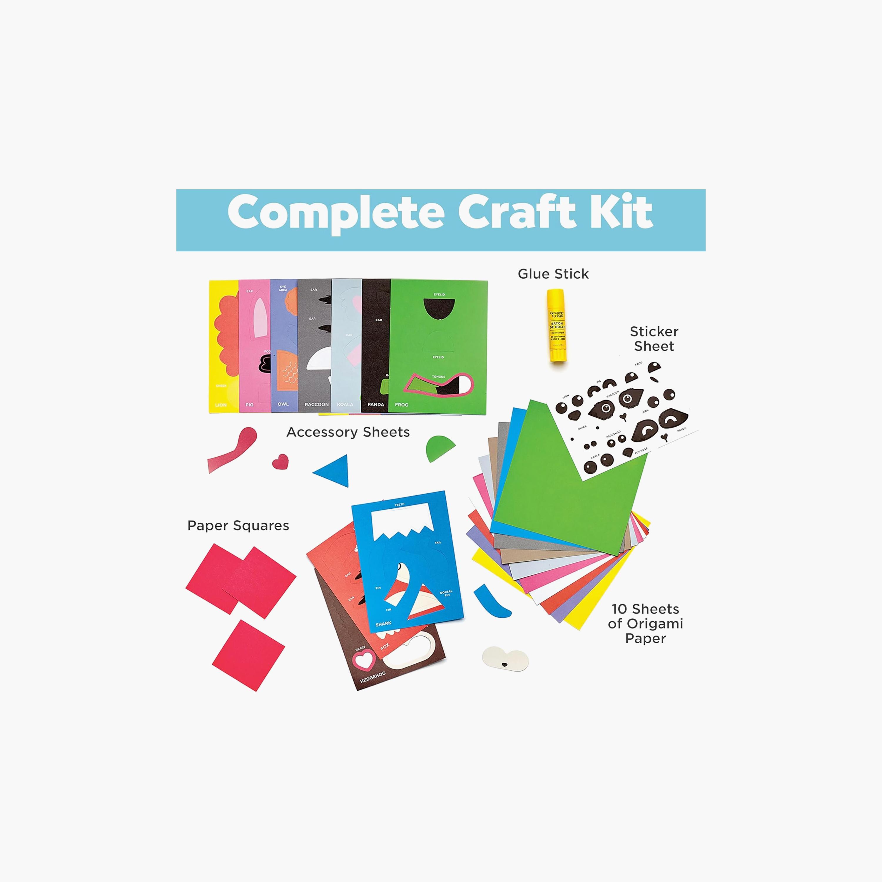 Creativity for Kids Corner Creature Bookmarks with Small Gifts & Origami Crafts - 10 Piece-school-artsandcrafts-image-4