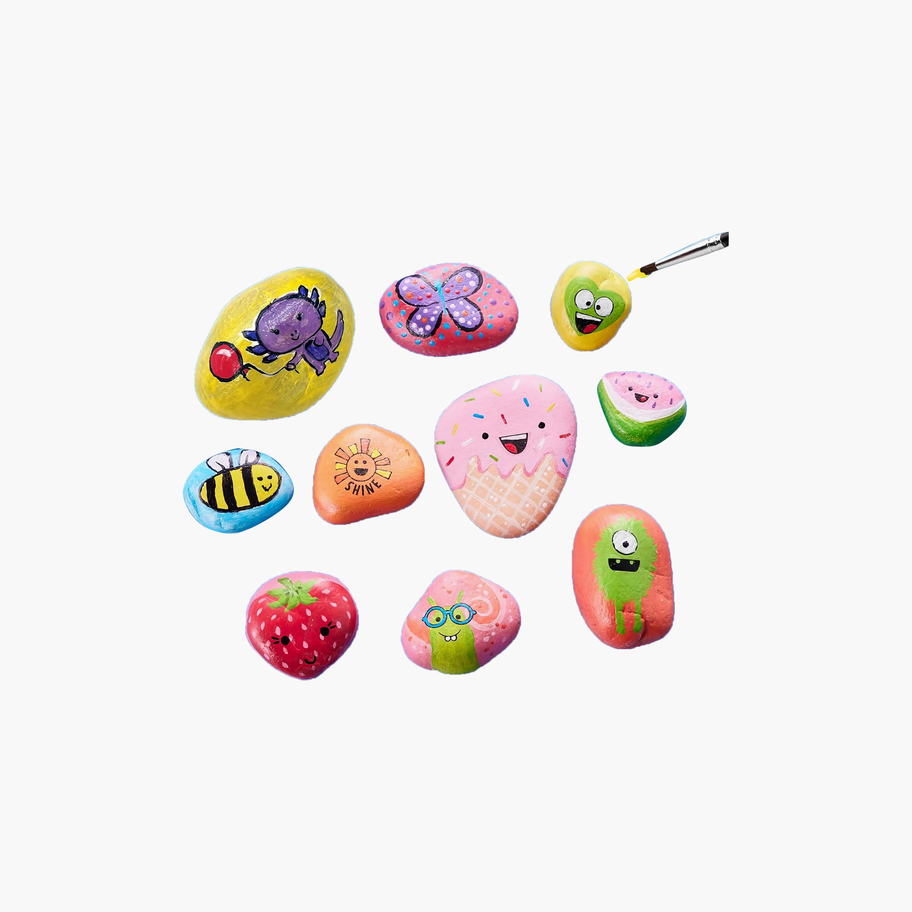 Creativity for Kids Hide and Seek Rock Painting Kit with Water Resistant Paint-school-artsandcrafts-image-1