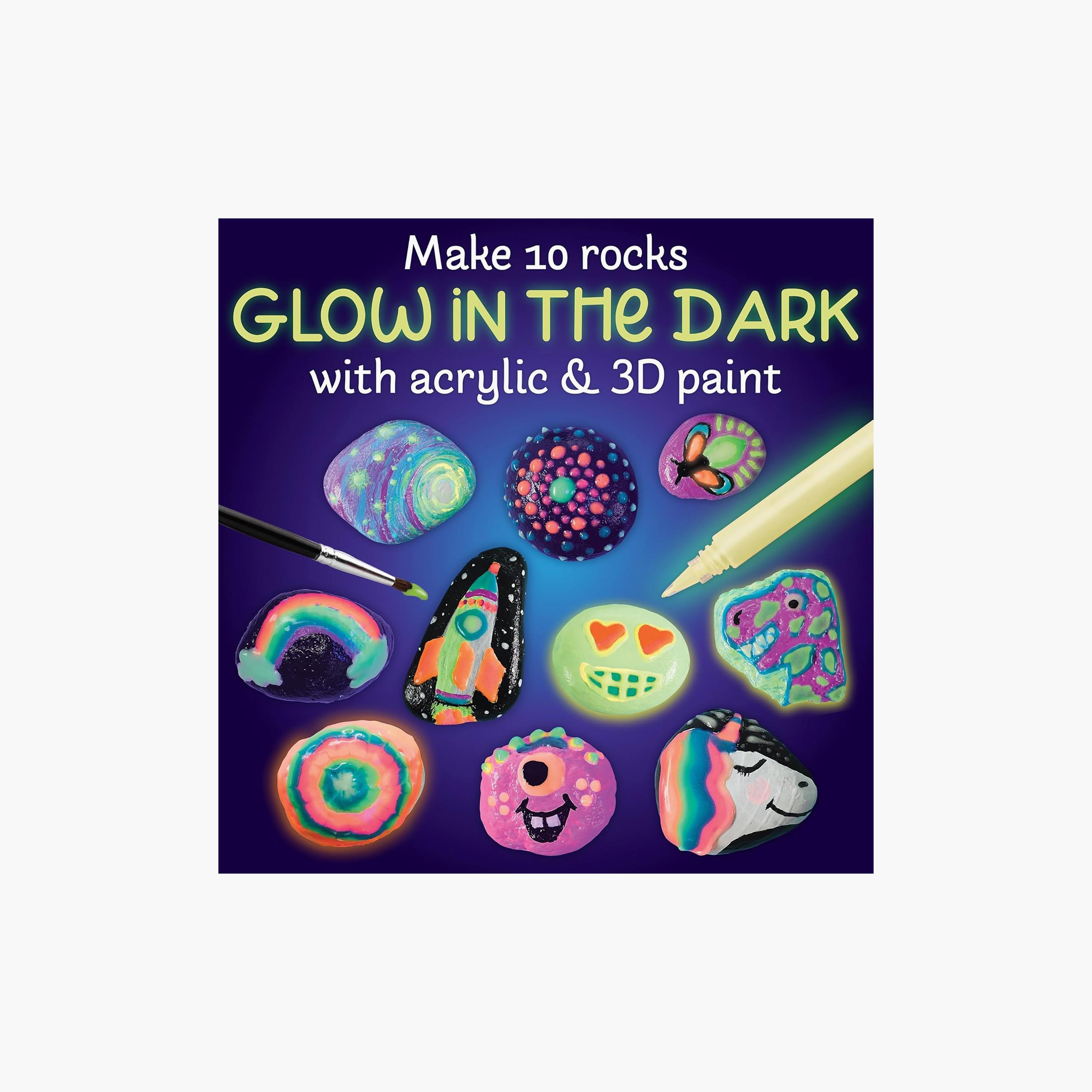 Creativity for Kids Glow in the Dark Rock Painting Kit with Water Resistant Paint-school-artsandcrafts-image-3