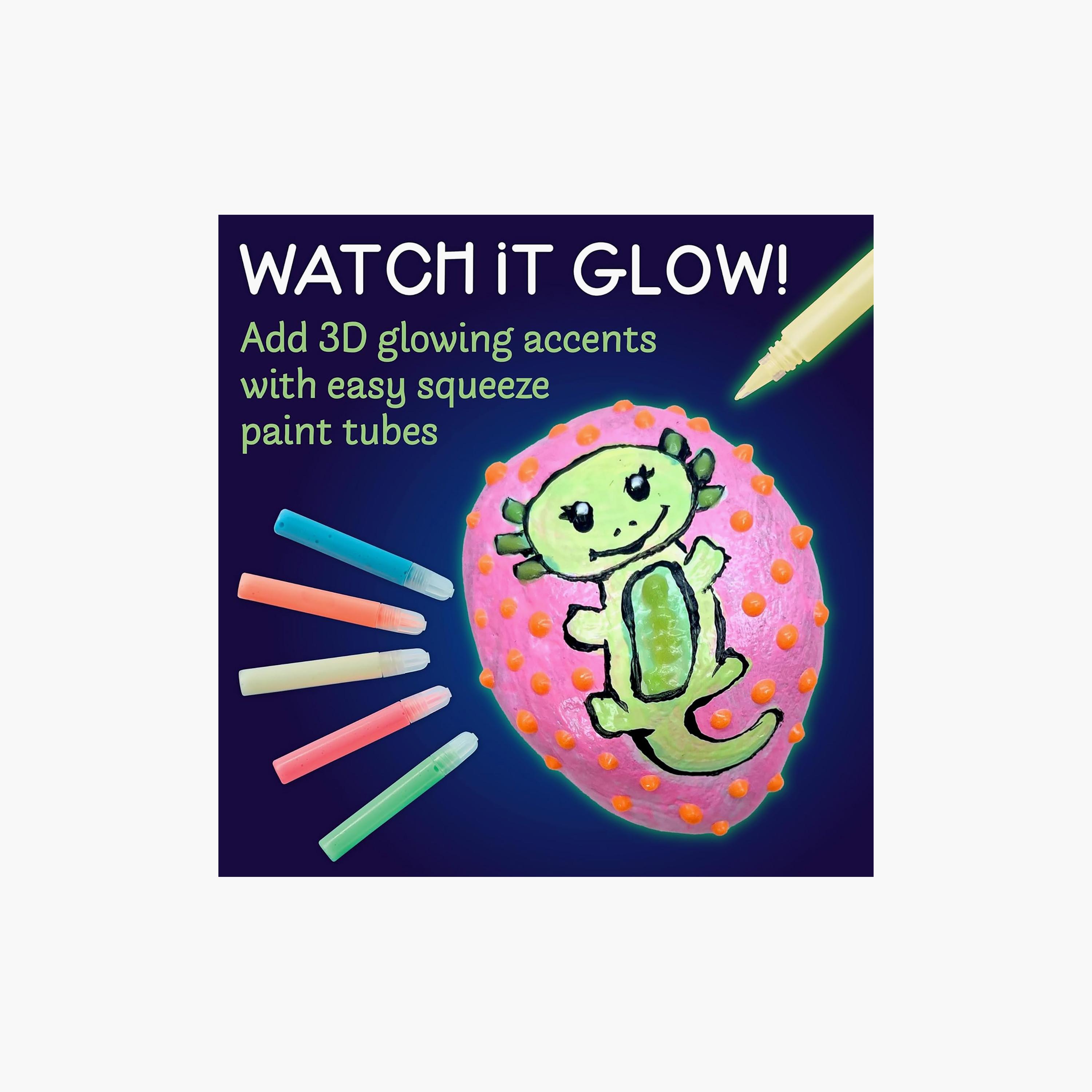 Creativity for Kids Glow in the Dark Rock Painting Kit with Water Resistant Paint-school-artsandcrafts-image-6
