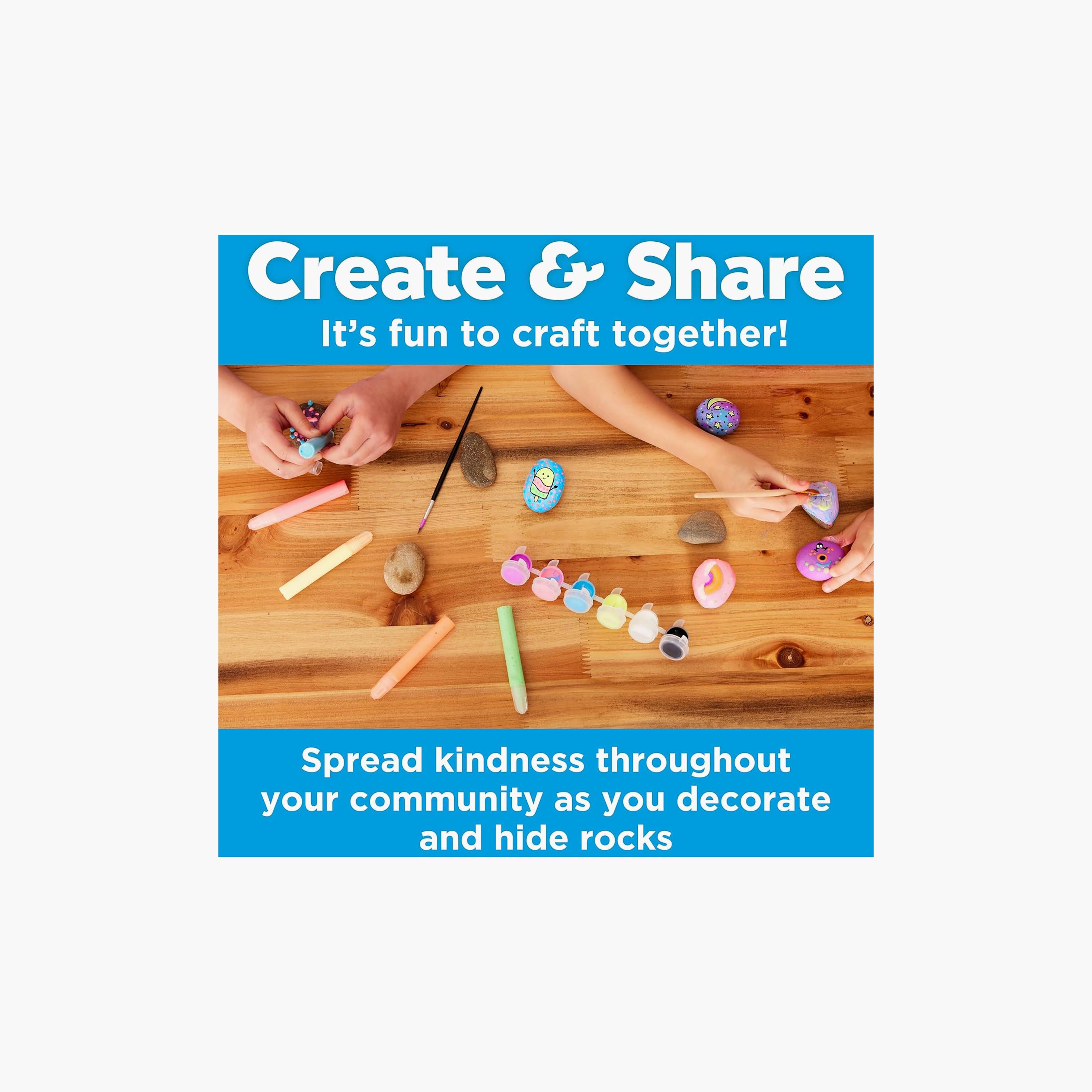 Creativity for Kids Glow in the Dark Rock Painting Kit with Water Resistant Paint-school-artsandcrafts-image-7