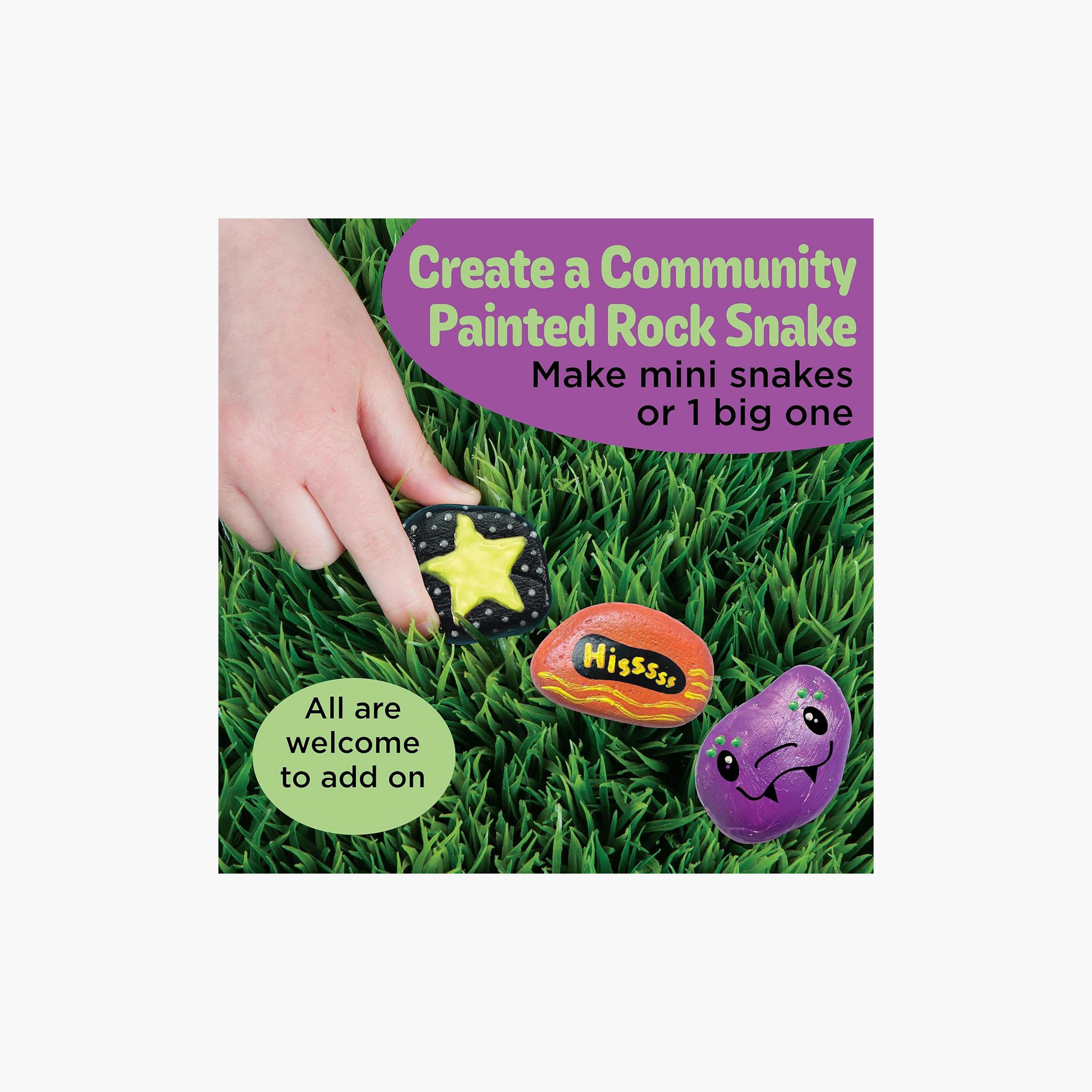 Creativity for Kids Rock Snake Bucket Kit with Bright Paints-school-artsandcrafts-image-7