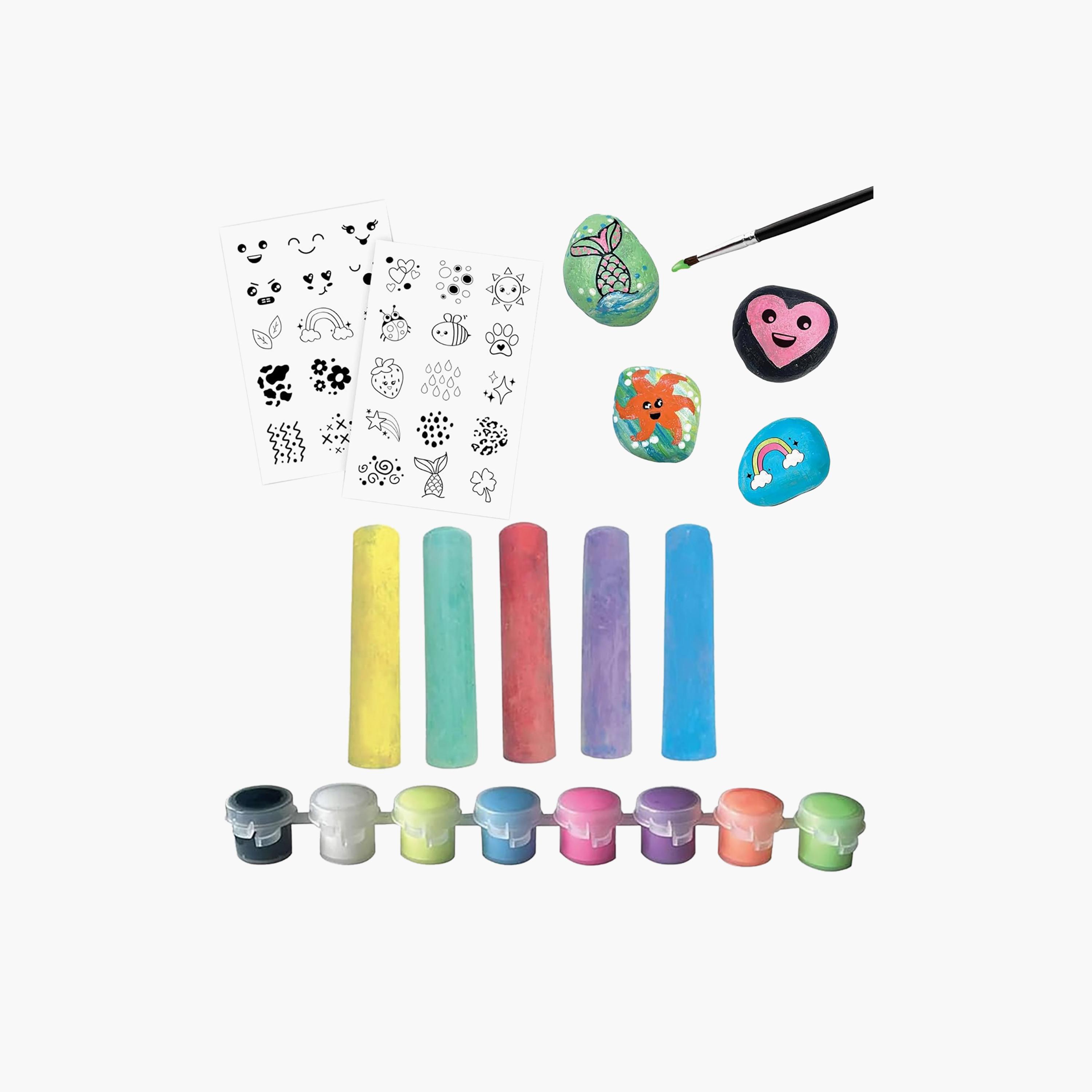 Creativity for Kids Chalk & Rock Bucket Kit with Bright Paints-school-artsandcrafts-image-1