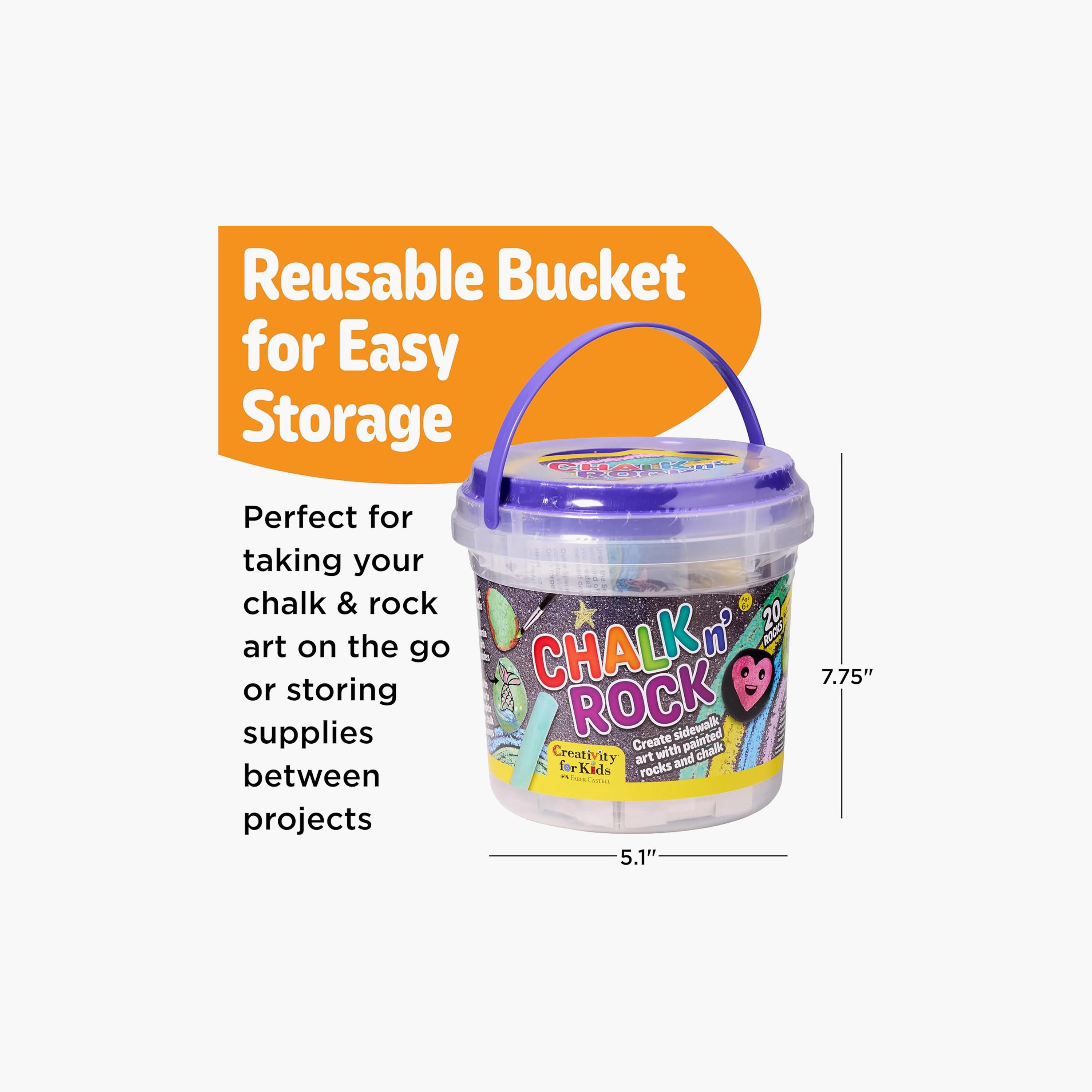 Creativity for Kids Chalk & Rock Bucket Kit with Bright Paints-school-artsandcrafts-image-8
