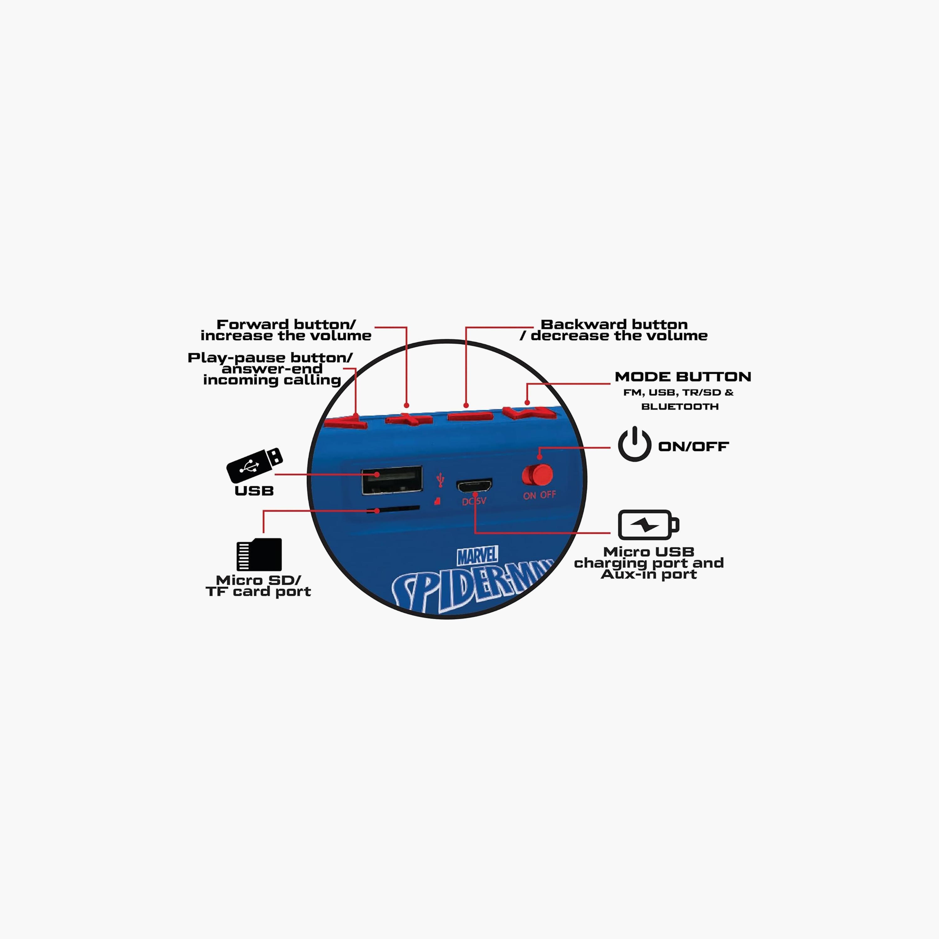 Lexibook Spider-Man Bluetooth Speaker-electronics-speakers-image-3