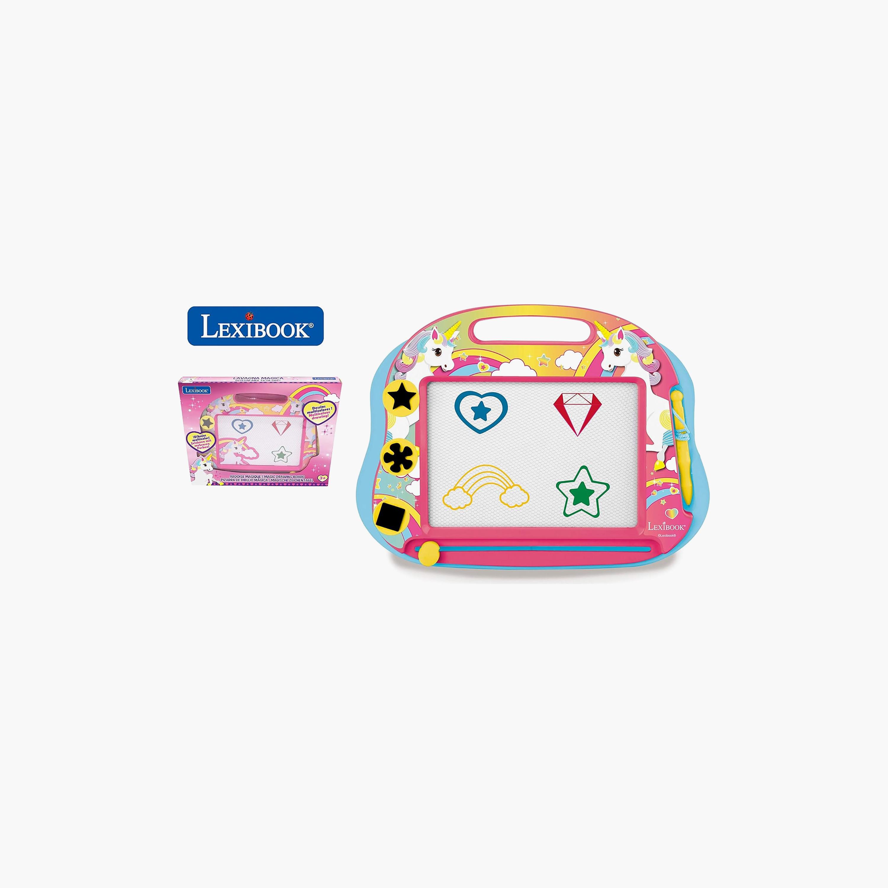 Lexibook Magic Magnetic Unicorn Drawing Board with Stylus Pen and Stamps-school-artsandcrafts-image-5