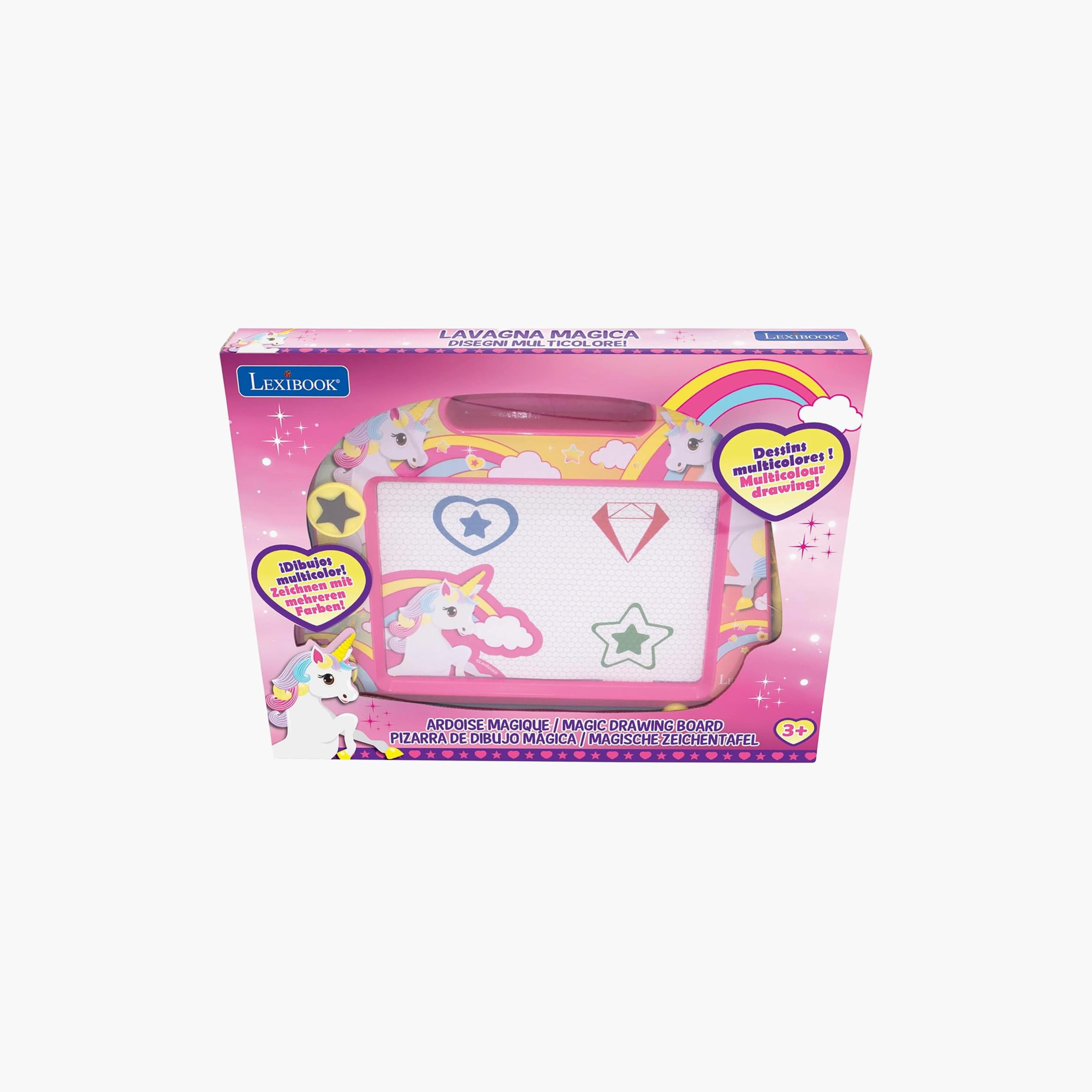 Lexibook Magic Magnetic Unicorn Drawing Board with Stylus Pen and Stamps-school-artsandcrafts-image-6