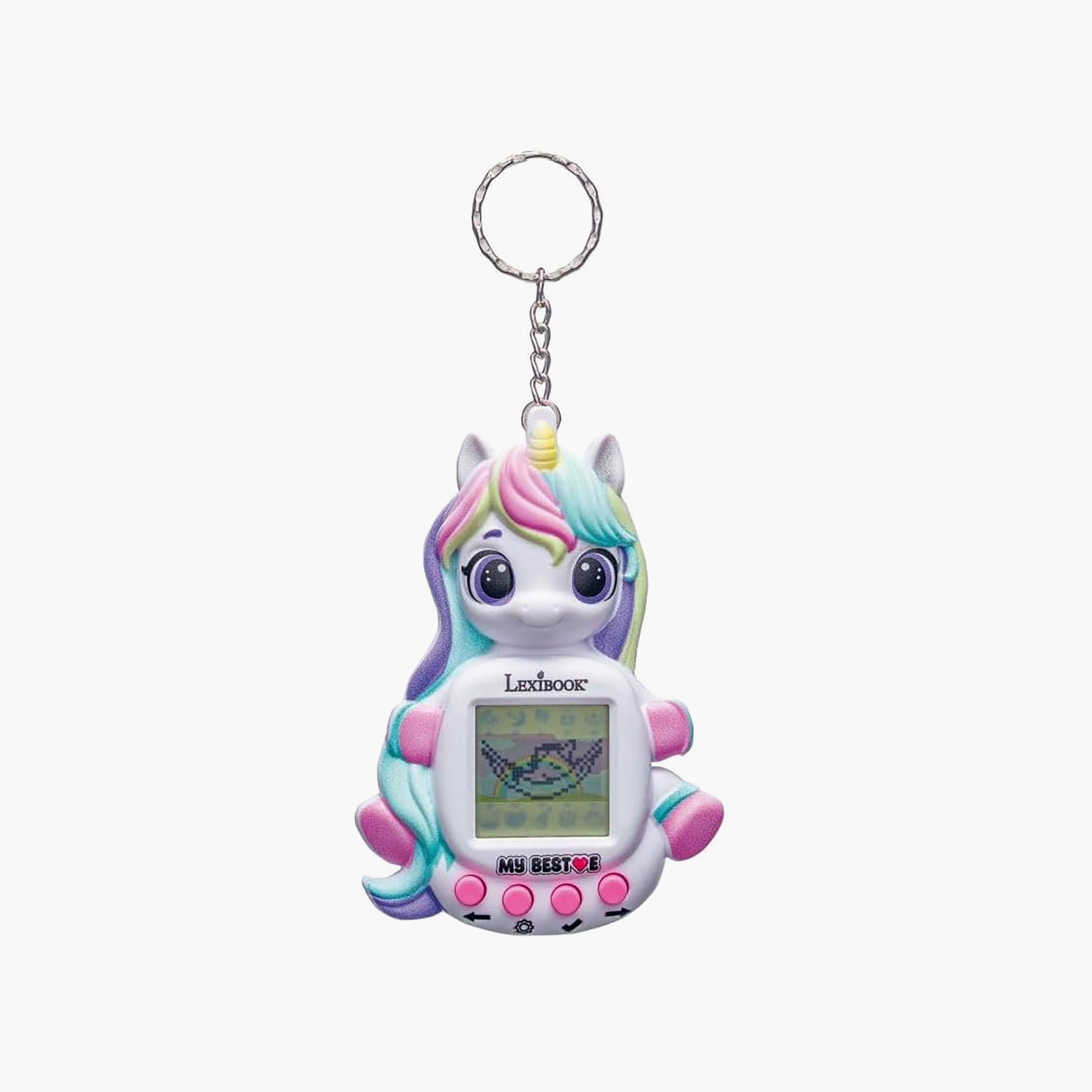 Lexibook My Best-E Unicorn Virtual Pet Console Keychain Toy-toys-babyandtoddlertoys-learningtoys-image-1