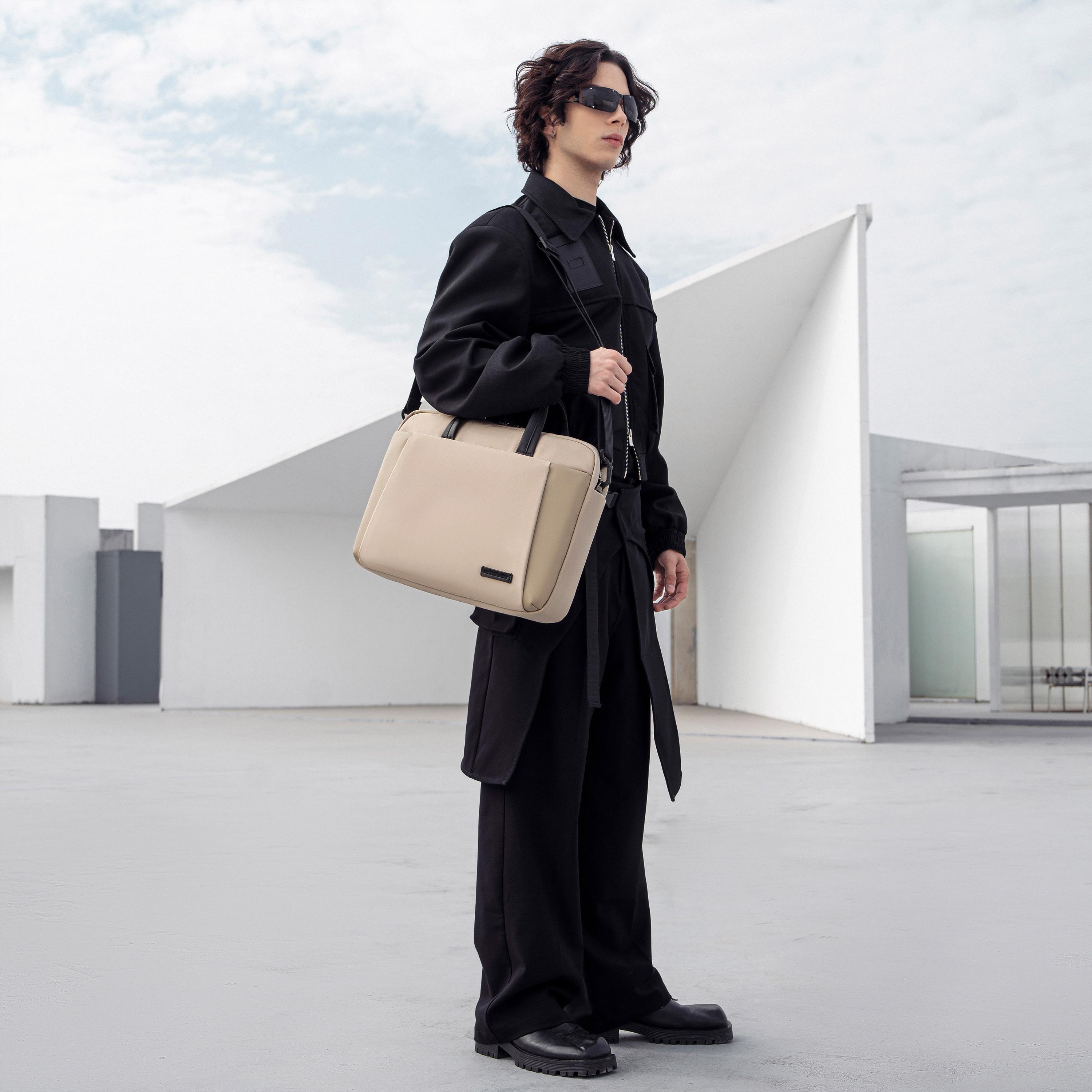 Arctic Hunter Plain Double Handle Laptop Bag with Zipper Closure and Detachable Strap | 31 X 41.5 X 7 CM-women-bagsandwallets-handbags-image-3