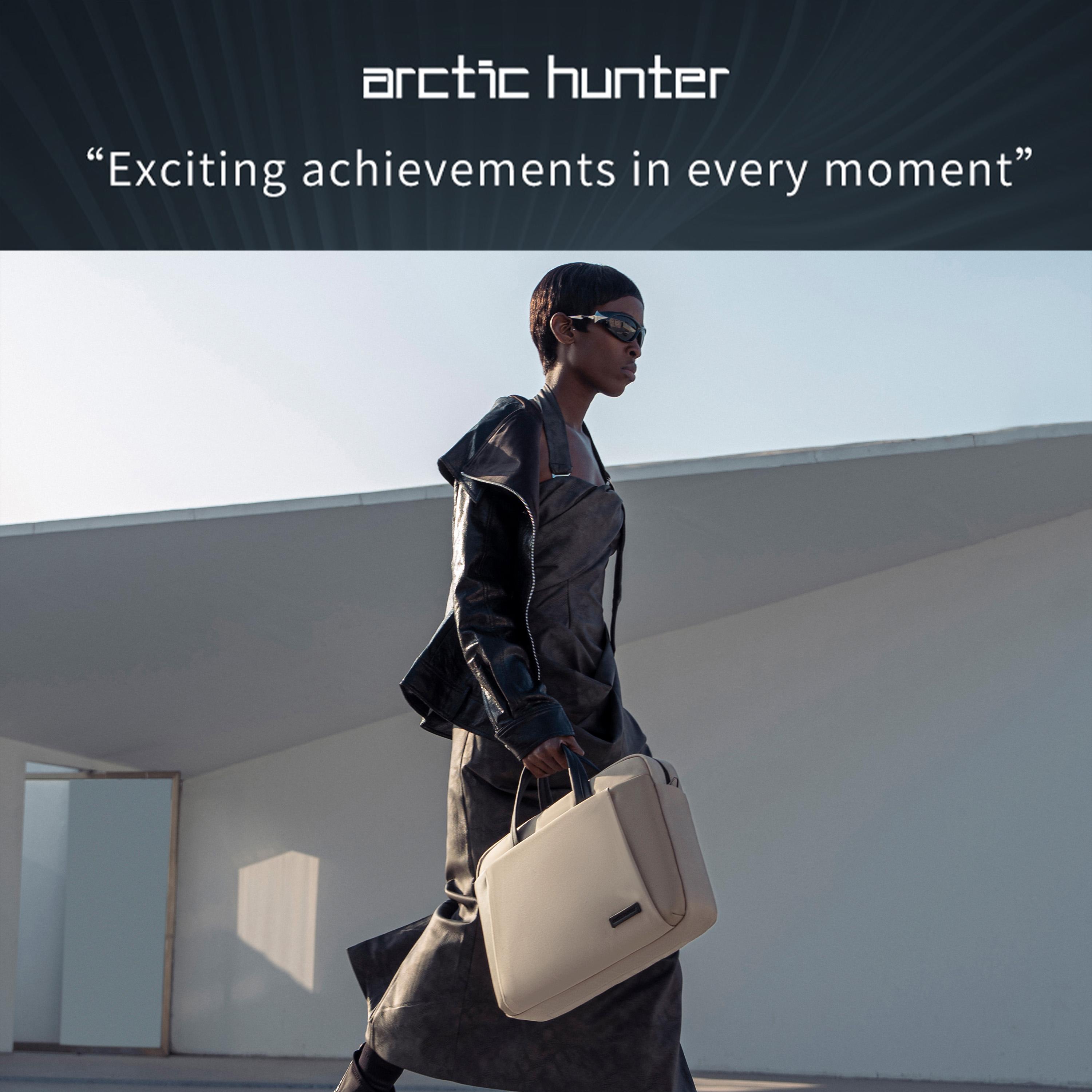 Arctic Hunter Plain Double Handle Laptop Bag with Zipper Closure and Detachable Strap | 31 X 41.5 X 7 CM-women-bagsandwallets-handbags-image-4